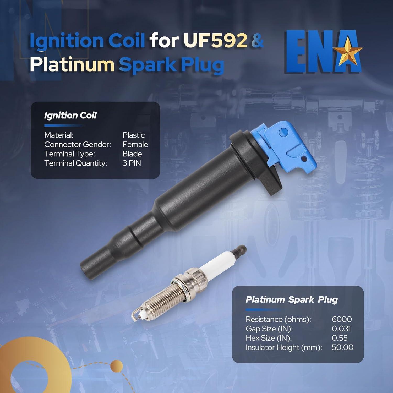 Juego de 6 Bobinas de Encendido y Bujías ENA para BMW 3.0L