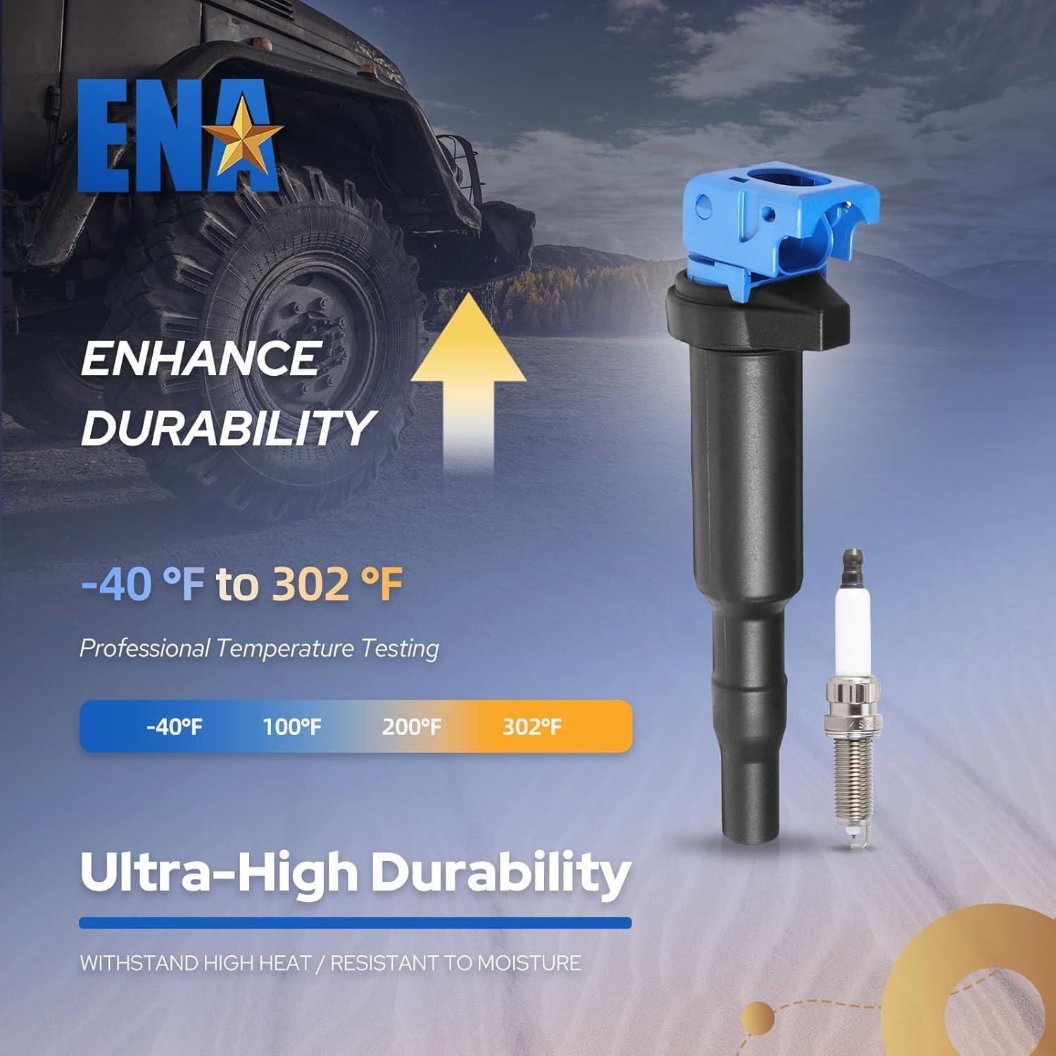 Juego de 6 Bobinas de Encendido y Bujías ENA para BMW 3.0L