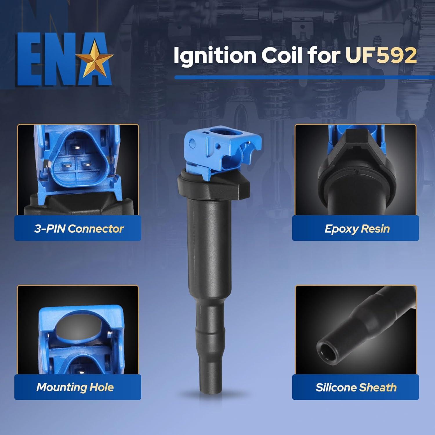 Juego de 6 Bobinas de Encendido y Bujías ENA para BMW 3.0L