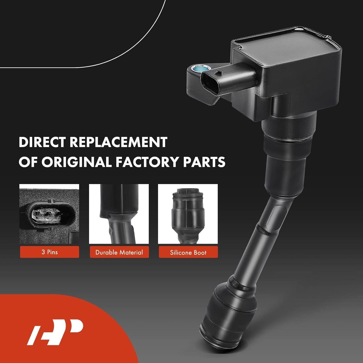 Juego de 3 Bobinas de Encendido y Bujías Iridio A-Premium para Ford