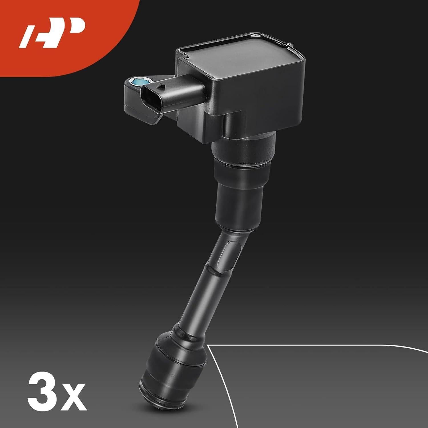 Juego de 3 Bobinas de Encendido y Bujías Iridio A-Premium para Ford