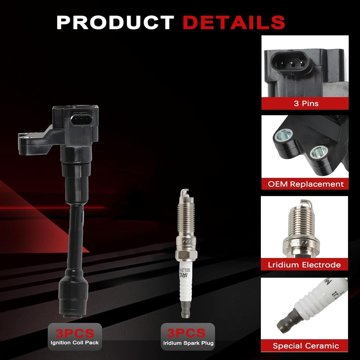 Juego de Bobinas de Encendido y Bujías Iridio Autodevil UF736