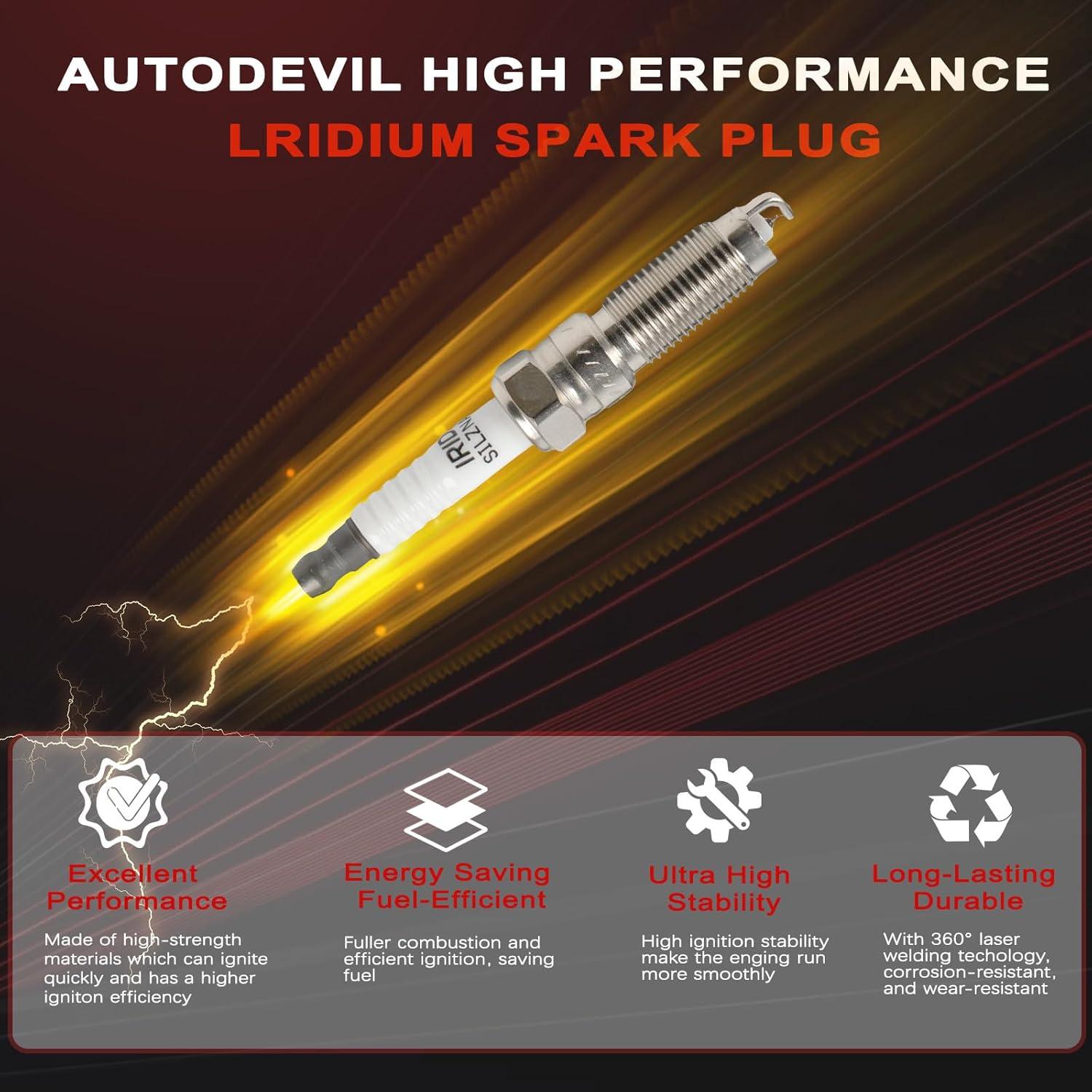 Juego de Bobinas de Encendido y Bujías Iridio Autodevil UF736