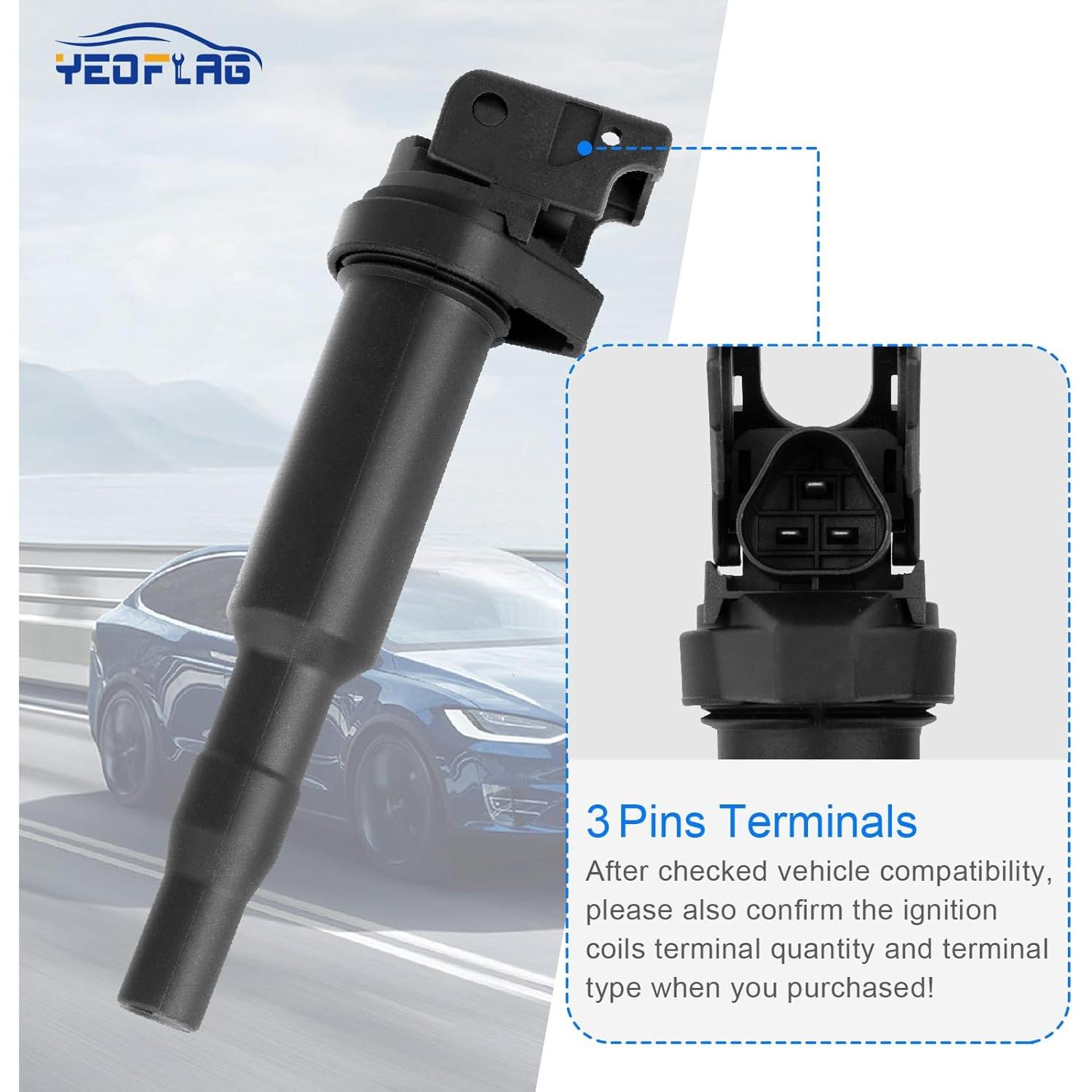 Paquete de Bobinas de Encendido Yeoflagtrade UF592 para BMW