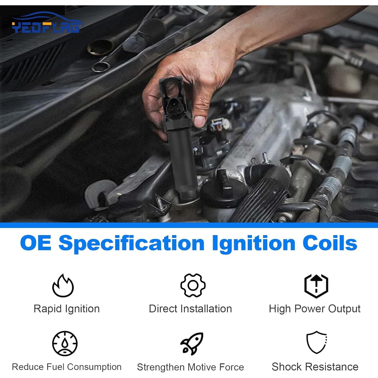 Paquete de Bobinas de Encendido Yeoflagtrade UF592 para BMW