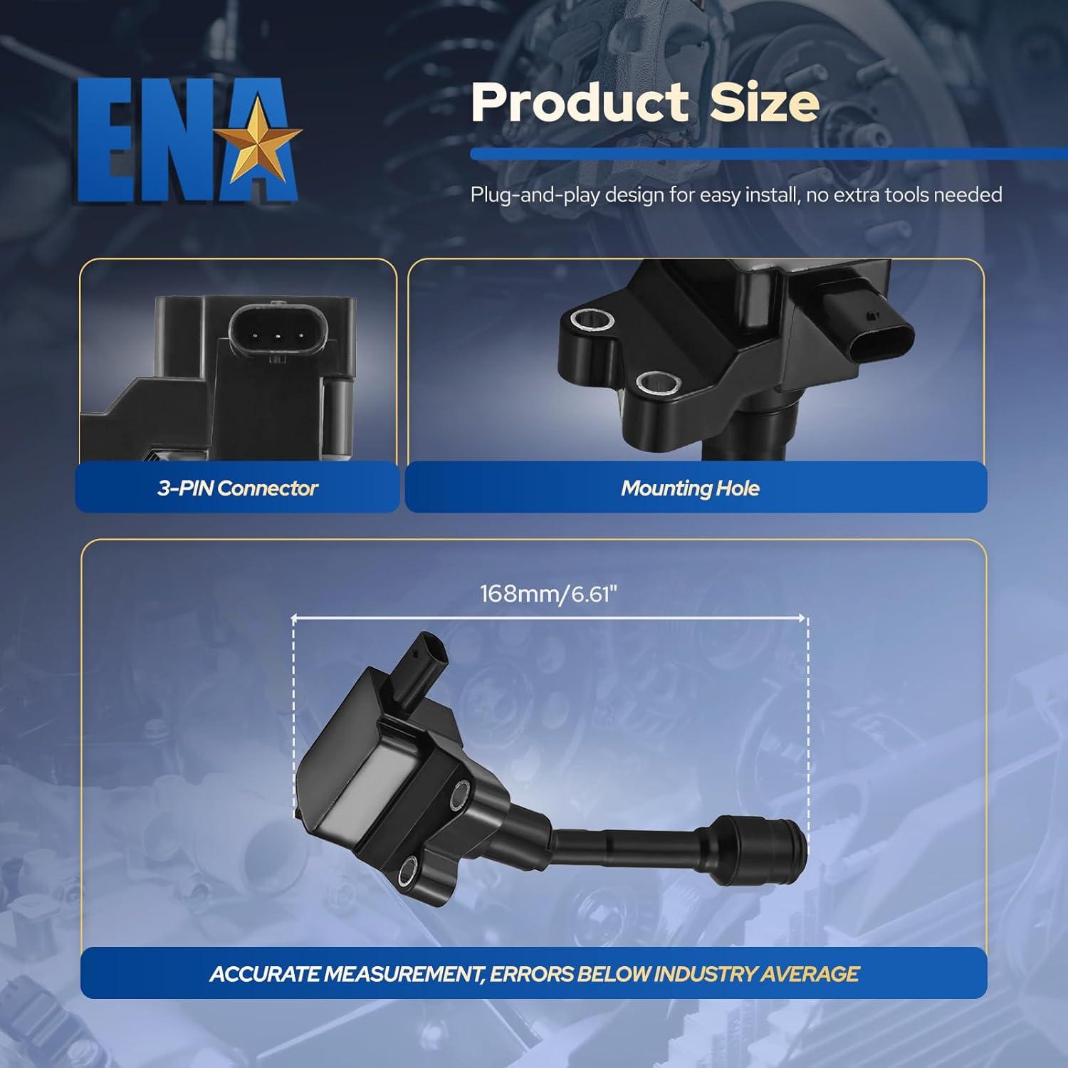 Bobinas de Encendido ENA UF736 Juego de 3 para Ford 1.0L 1.5L