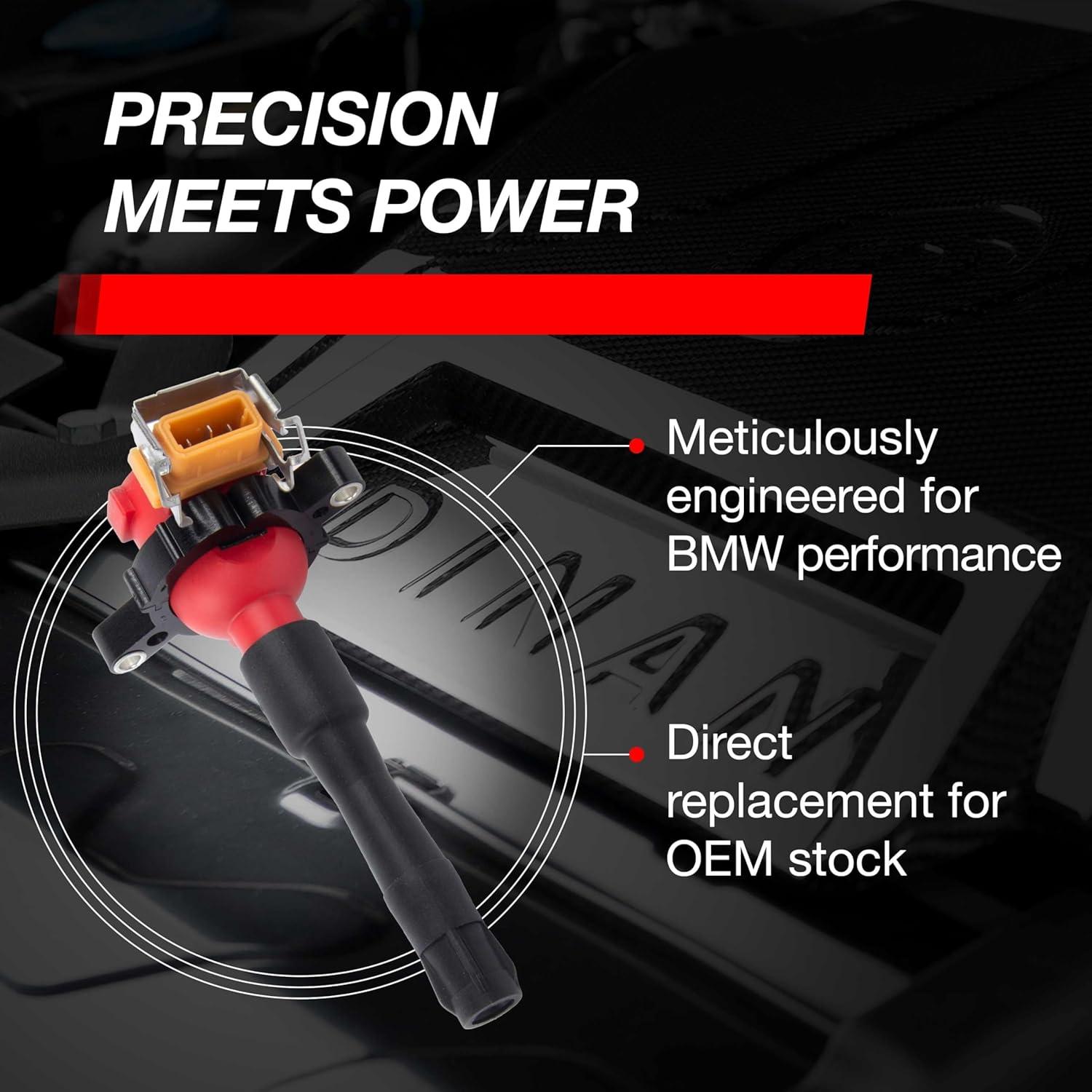 Bobina de Encendido Dinan D650-0006 Rojo para BMW M y S Series