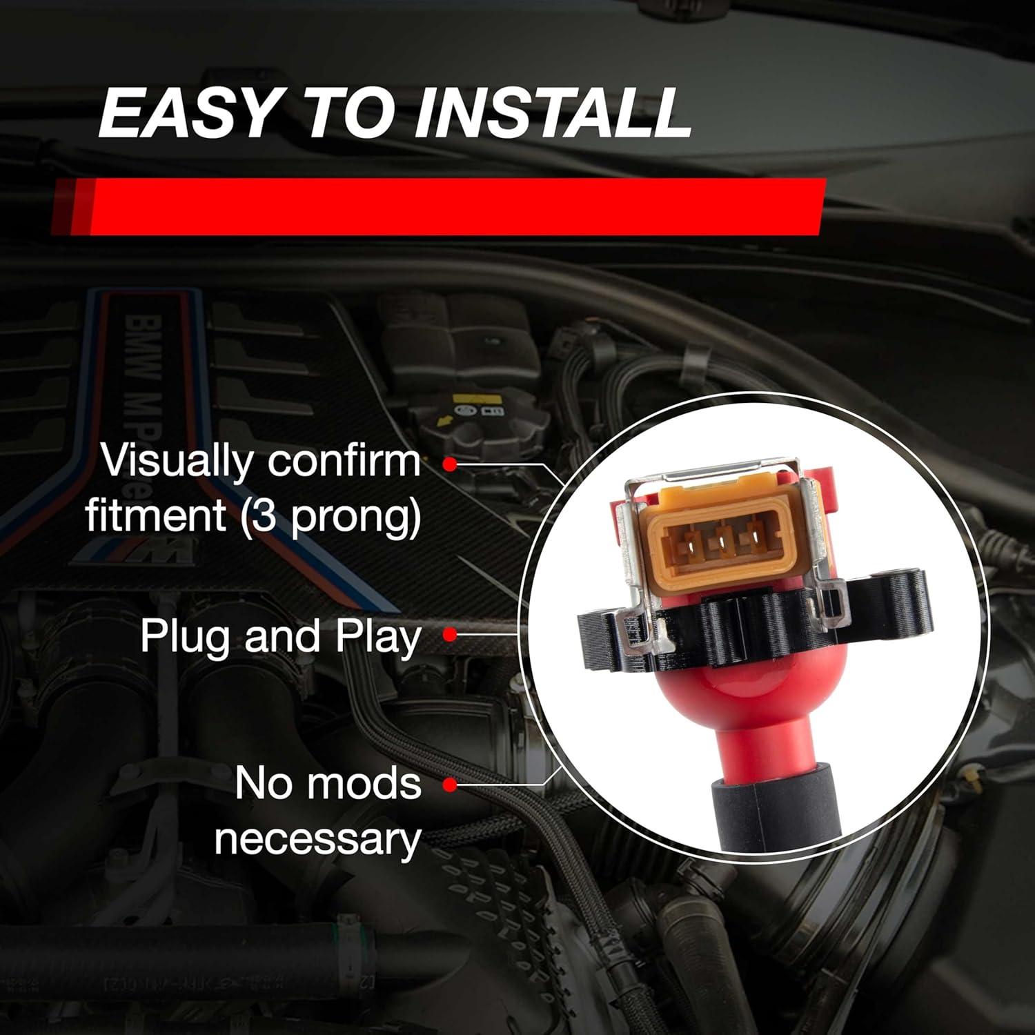 Bobina de Encendido Dinan D650-0006 Rojo para BMW M y S Series