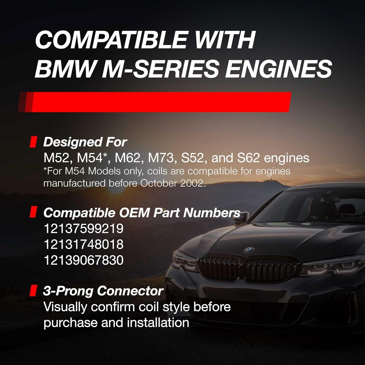 Bobina de Encendido Dinan D650-0006 Rojo para BMW M y S Series