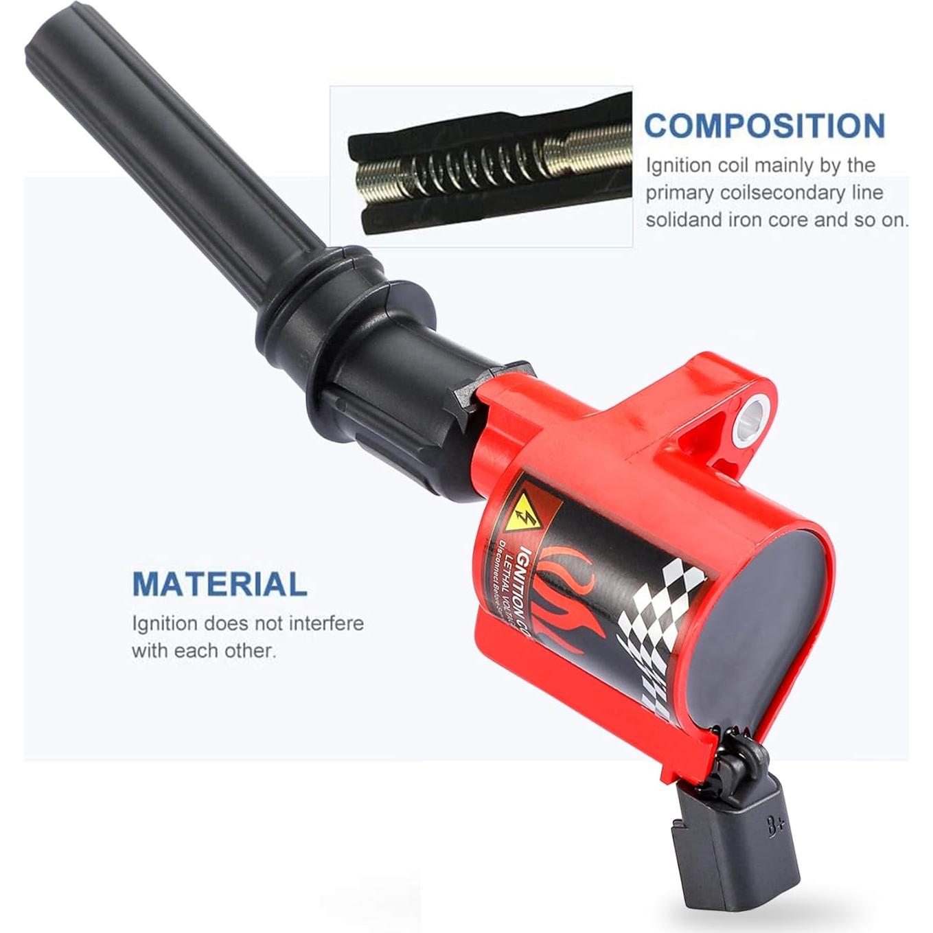 Paquete de 8 Bobinas de Encendido CarBole DG508 Curvas