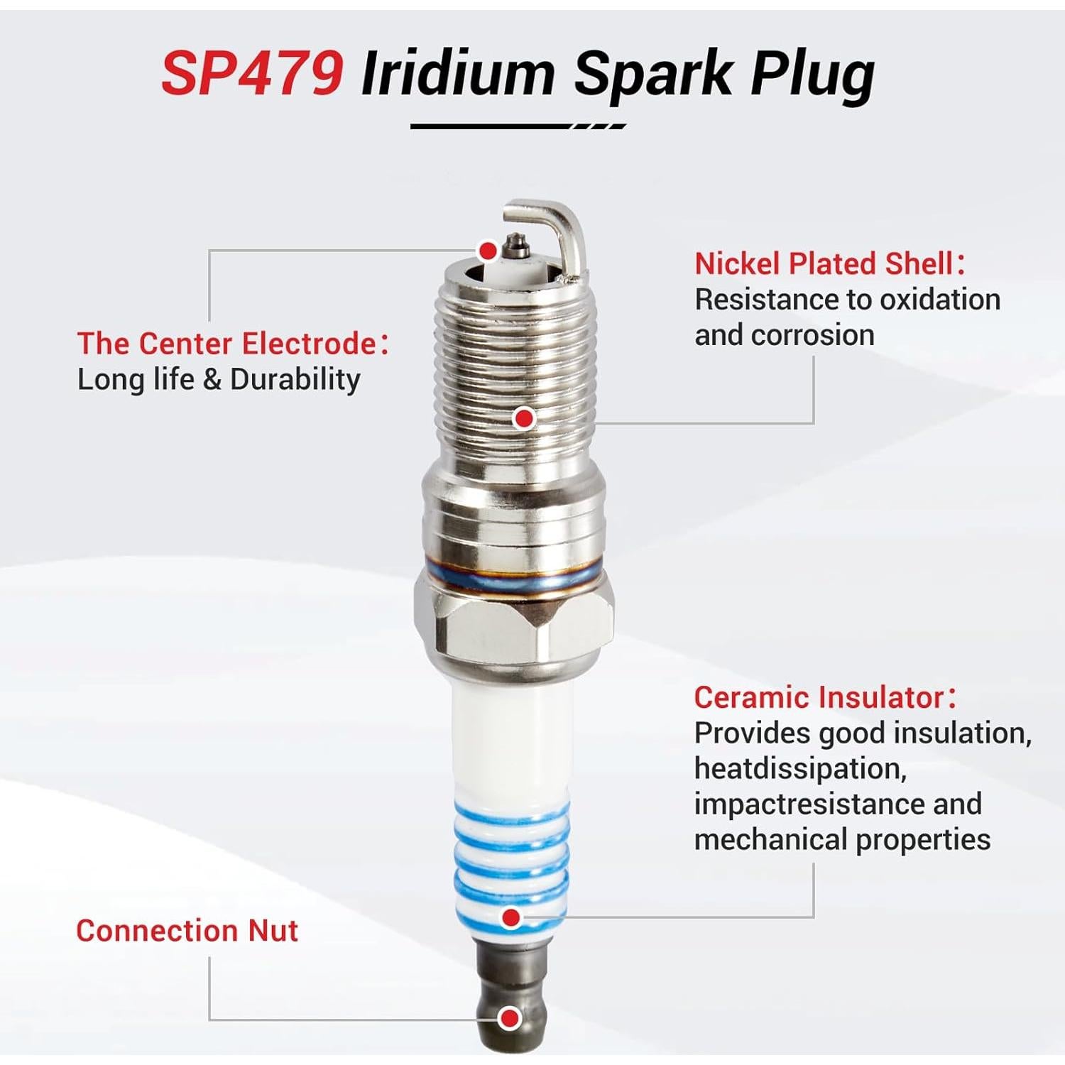 Bobinas de Encendido CarBole DG500 y Bujías SP493 - 6 Paquetes