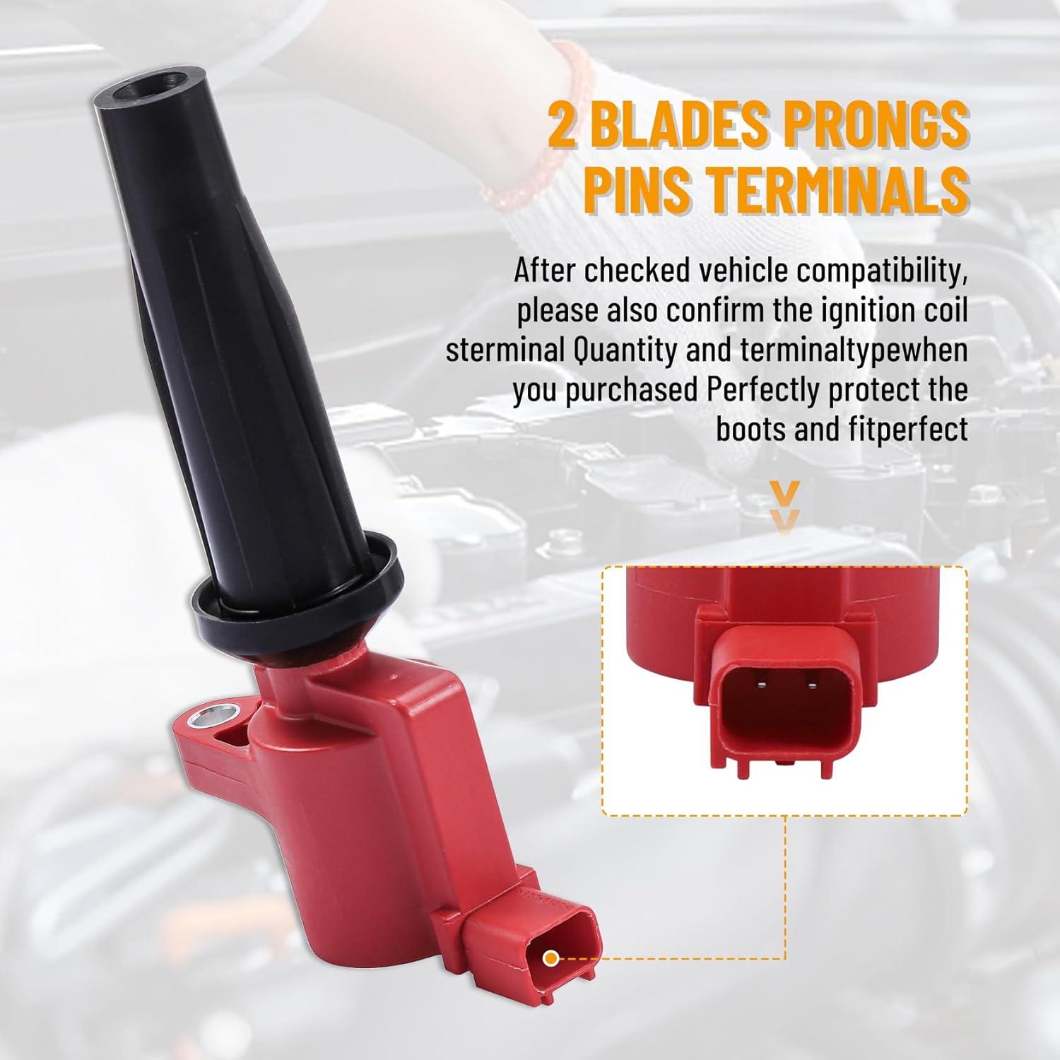 Juego de 4 Bobinas de Encendido y 4 Bujías B4B para Ford Lincoln Mazda