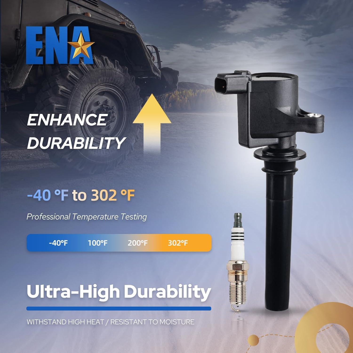 Juego de 6 Bobinas de Encendido ENA y Bujías SP493 3.0L