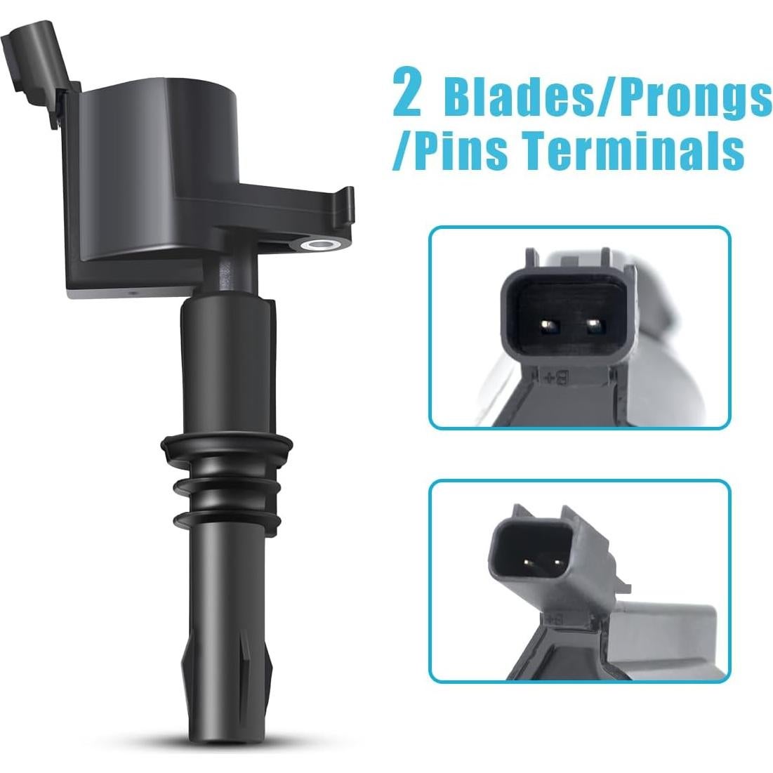 Juego de 8 Bujías Platino y Bobinas MAS DG511 para Ford 5.4L