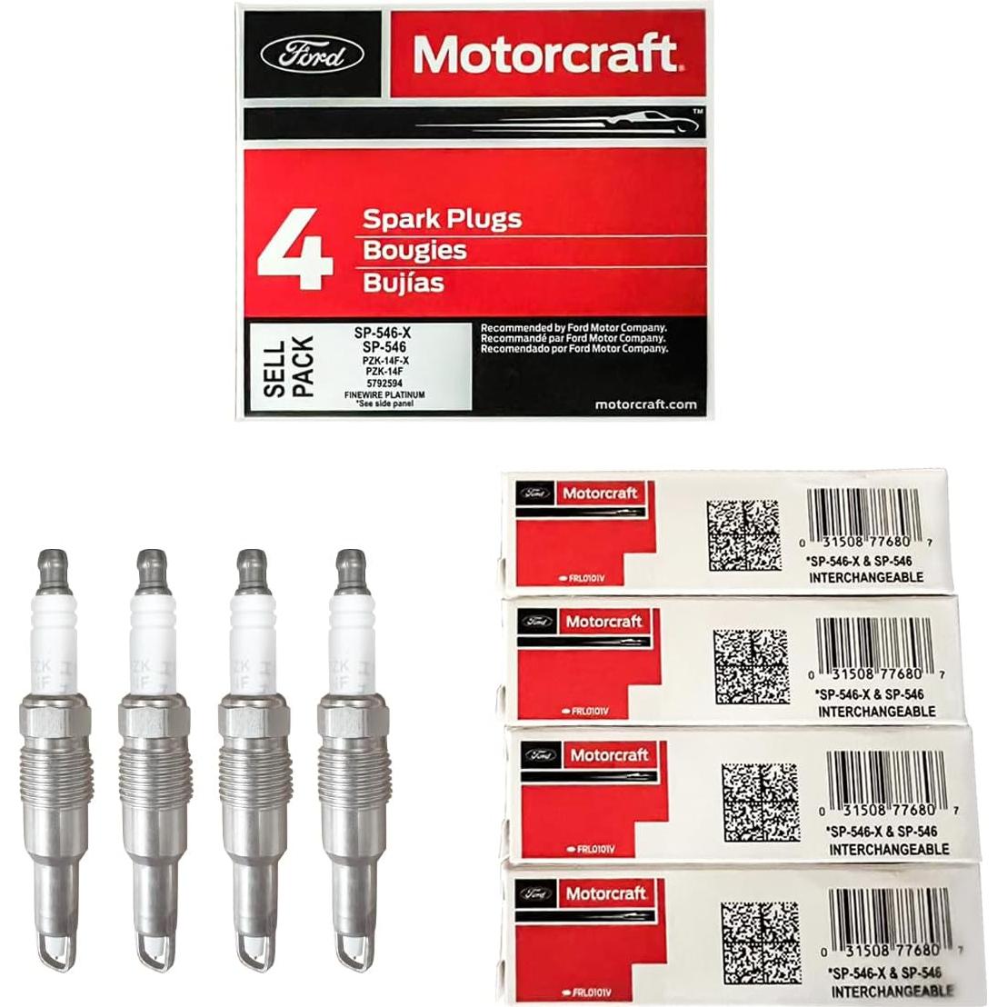 Juego de 8 Bujías Platino y Bobinas MAS DG511 para Ford 5.4L