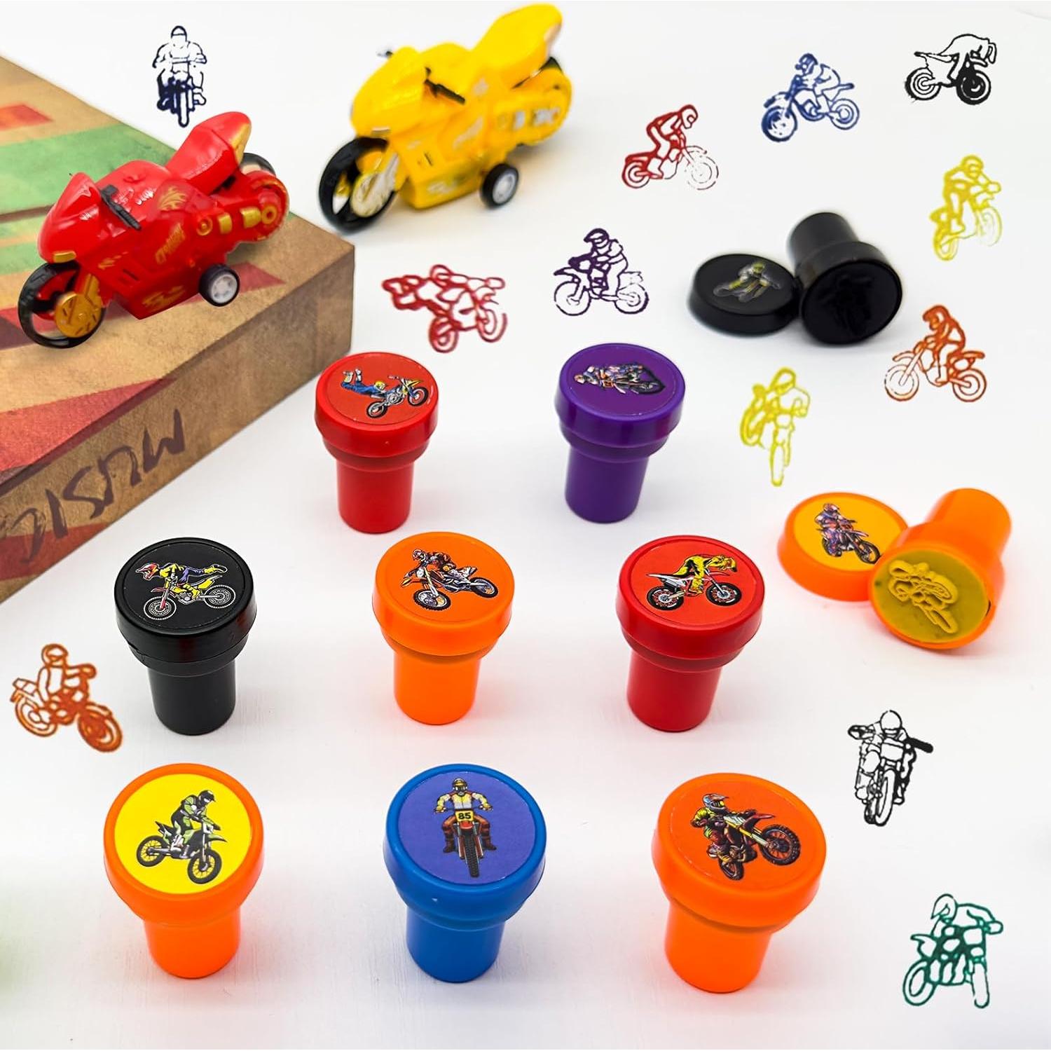 24 Sellos de Fiesta Motocicleta Cinrobiye - Cumpleaños