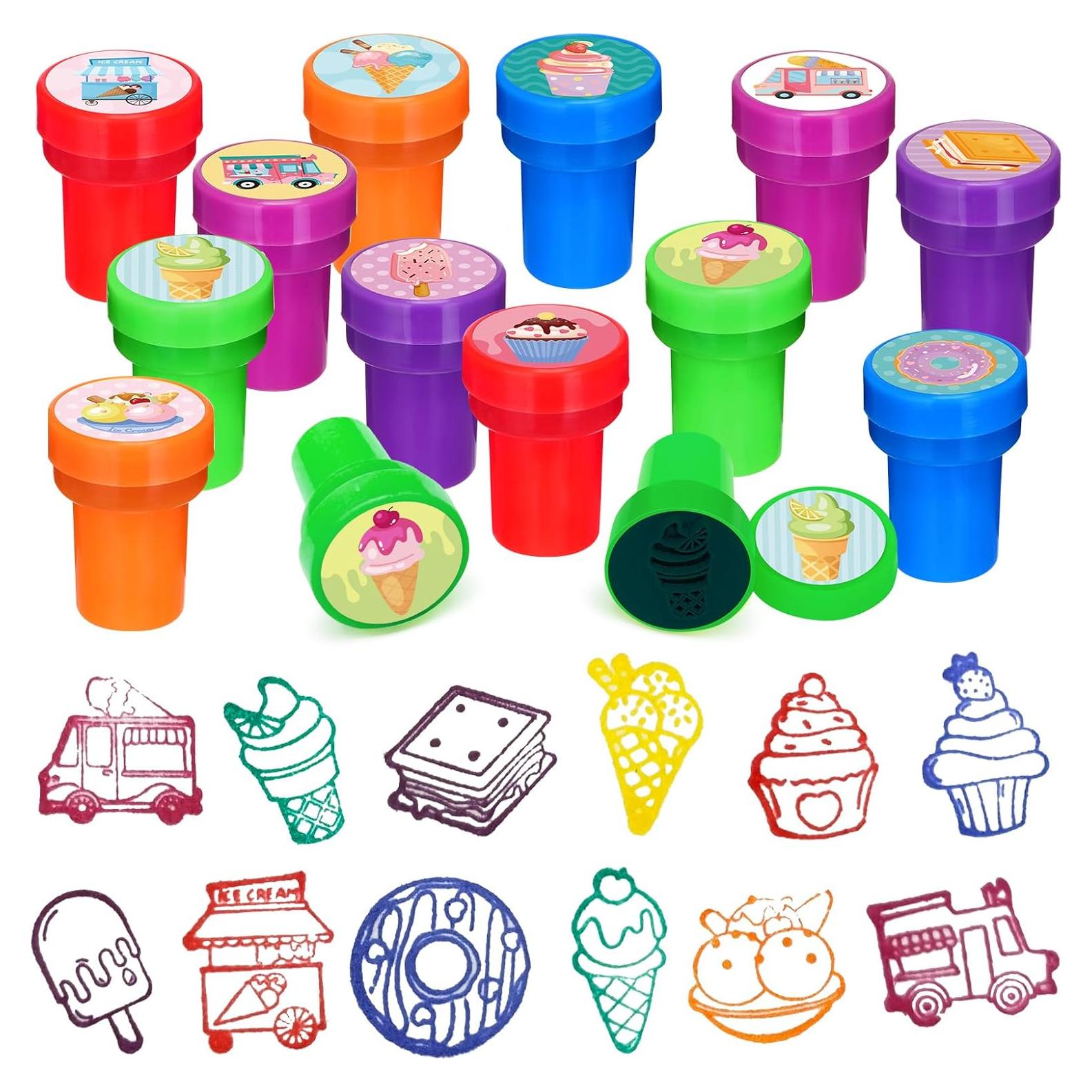 Sellos de Helado Cinrobiye 24 Pcs para Fiestas Infantiles