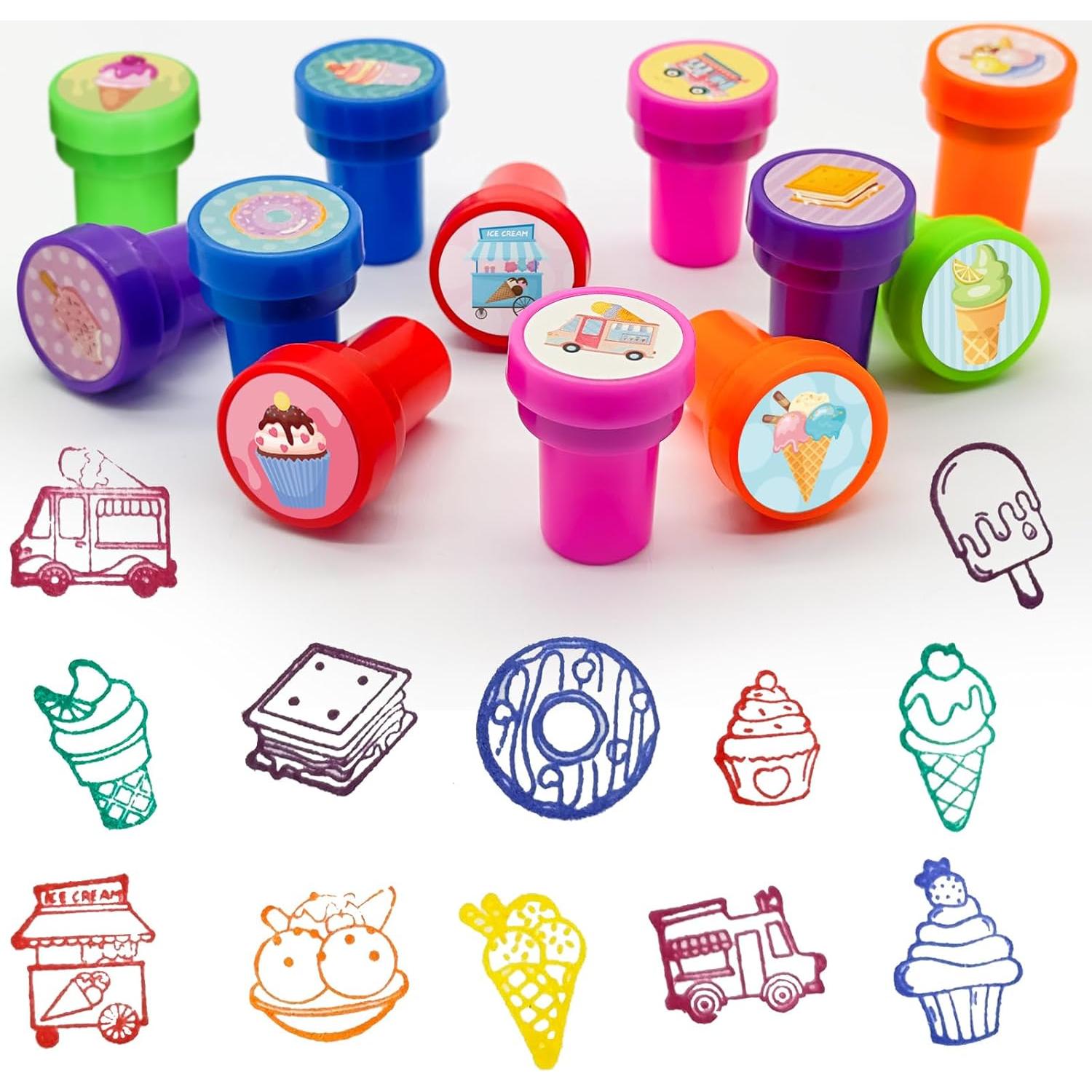Sellos de Helado Cinrobiye 24 Pcs para Fiestas Infantiles