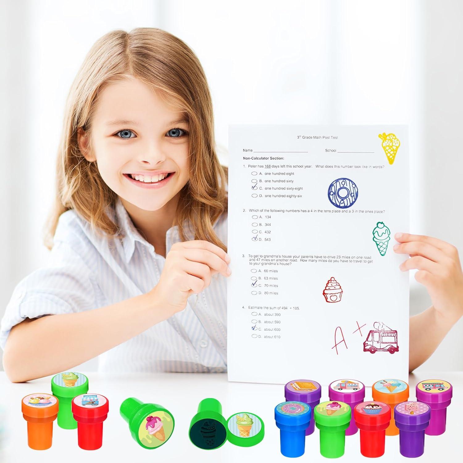 Sellos de Helado Cinrobiye 24 Pcs para Fiestas Infantiles