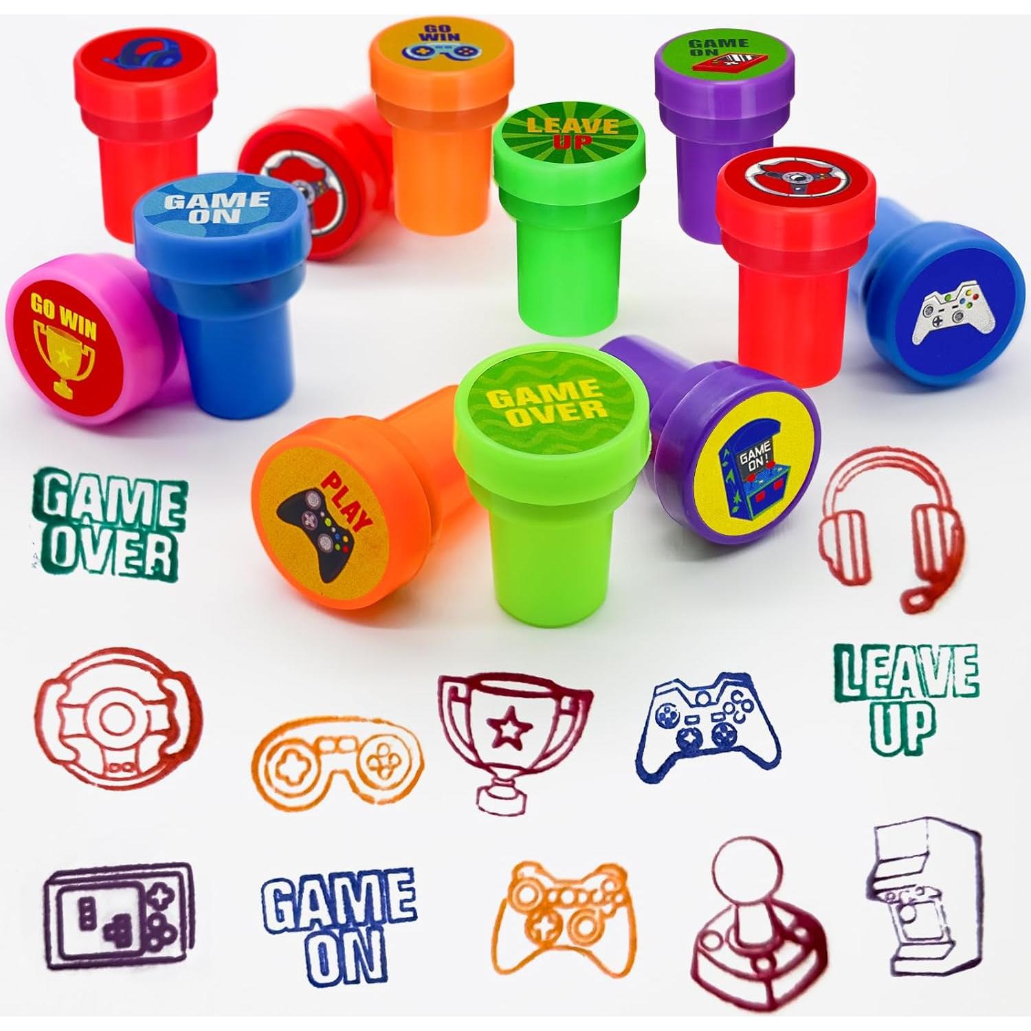 Sellos de Fiesta de Videojuegos Cinrobiye 24 PCS Creativos