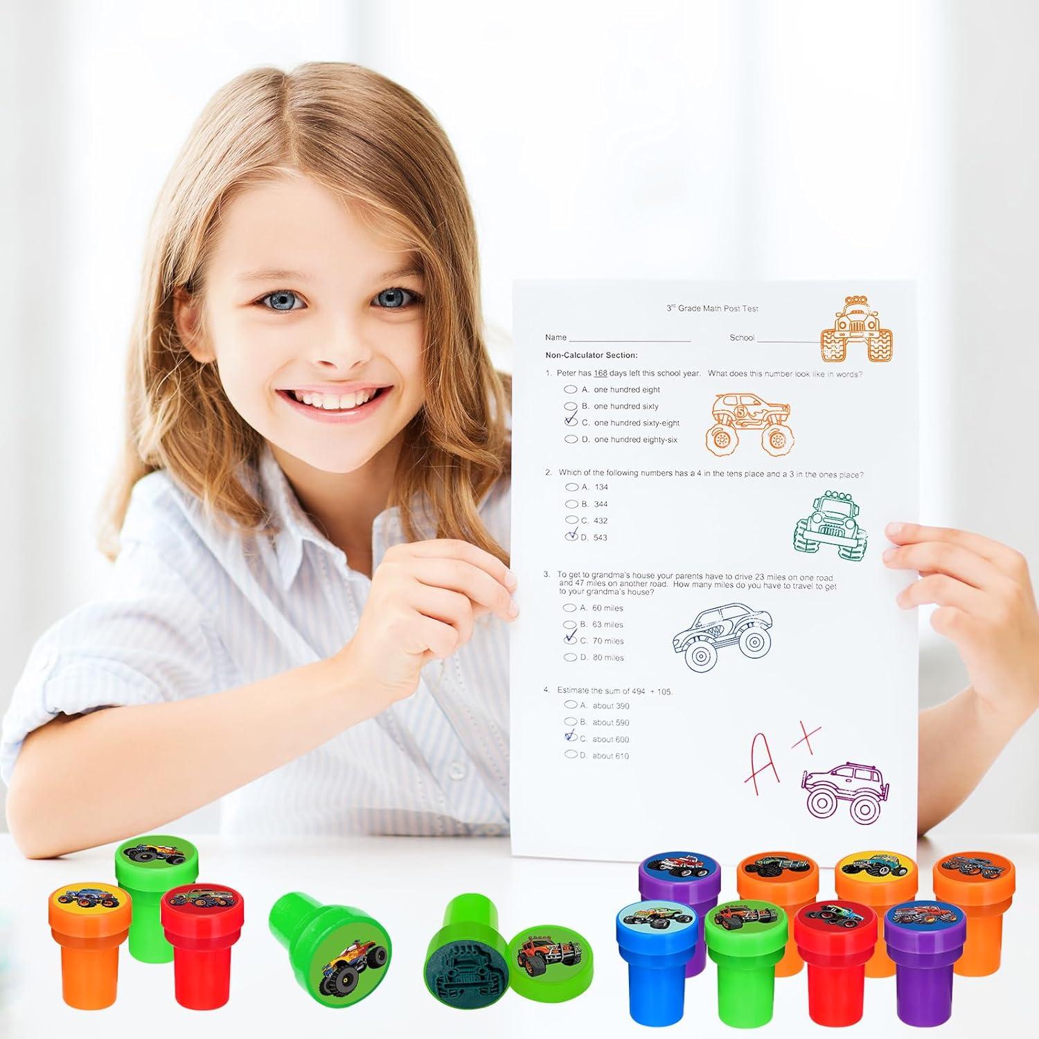 Sellos de Fiesta Camiones Monstruo Cinrobiye 24 Pcs