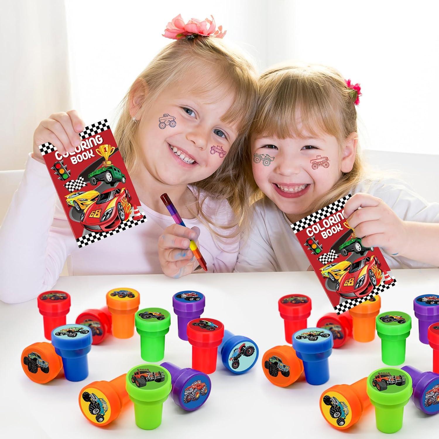 Sellos de Fiesta Camiones Monstruo Cinrobiye 24 Pcs