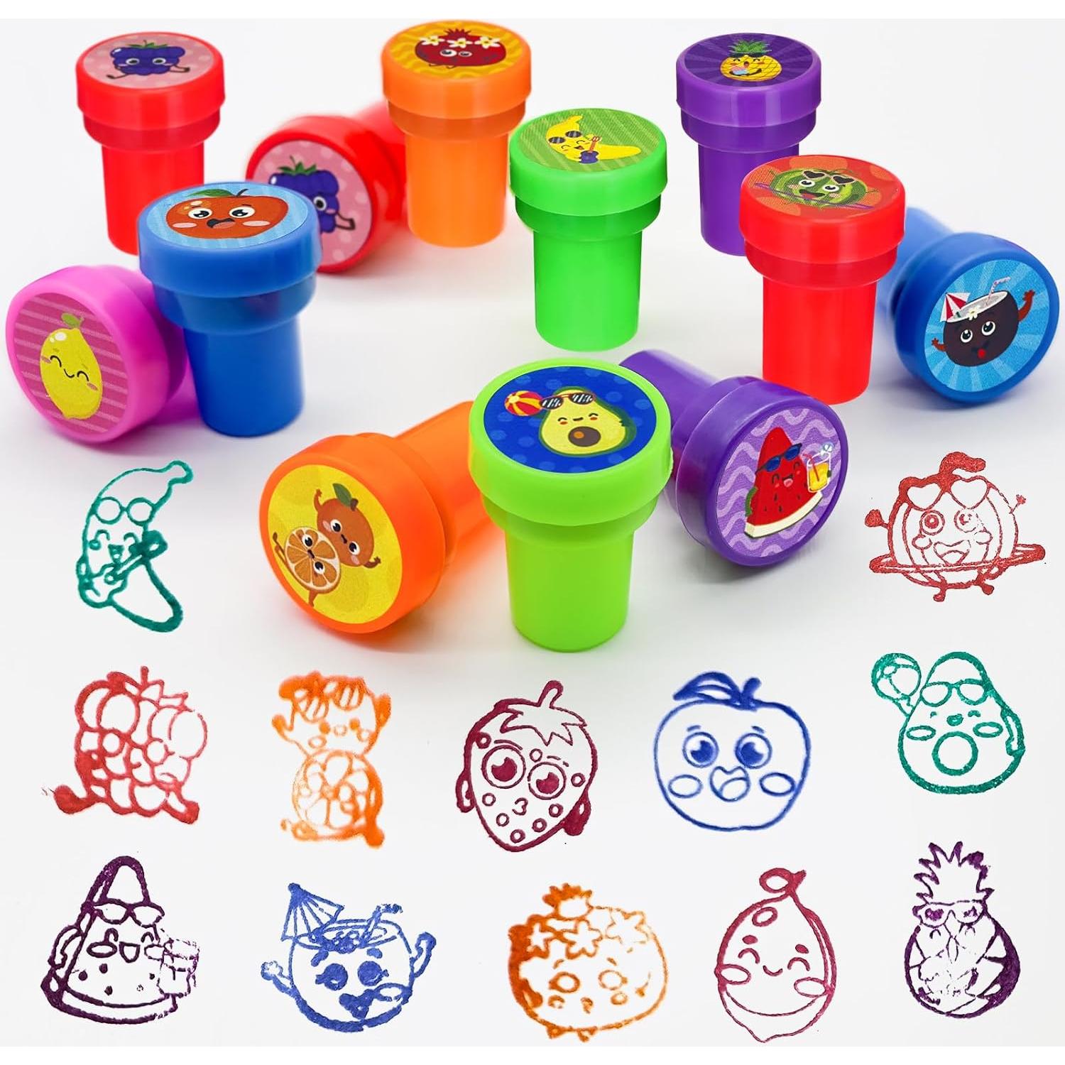 Sellos de Fiesta de Frutas Cinrobiye 24 Pcs Tutti Frutti