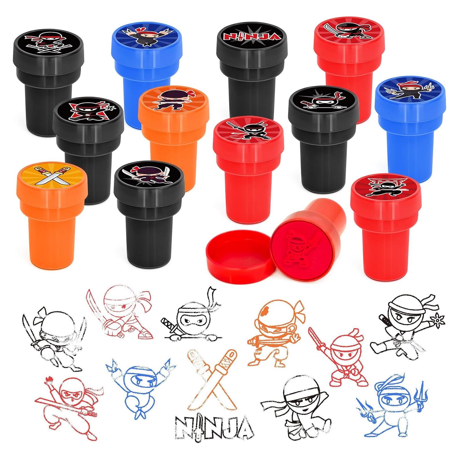 Sellos de Fiesta Ninja 24 Pcs Cinrobiye - 2.5 cm Diámetro