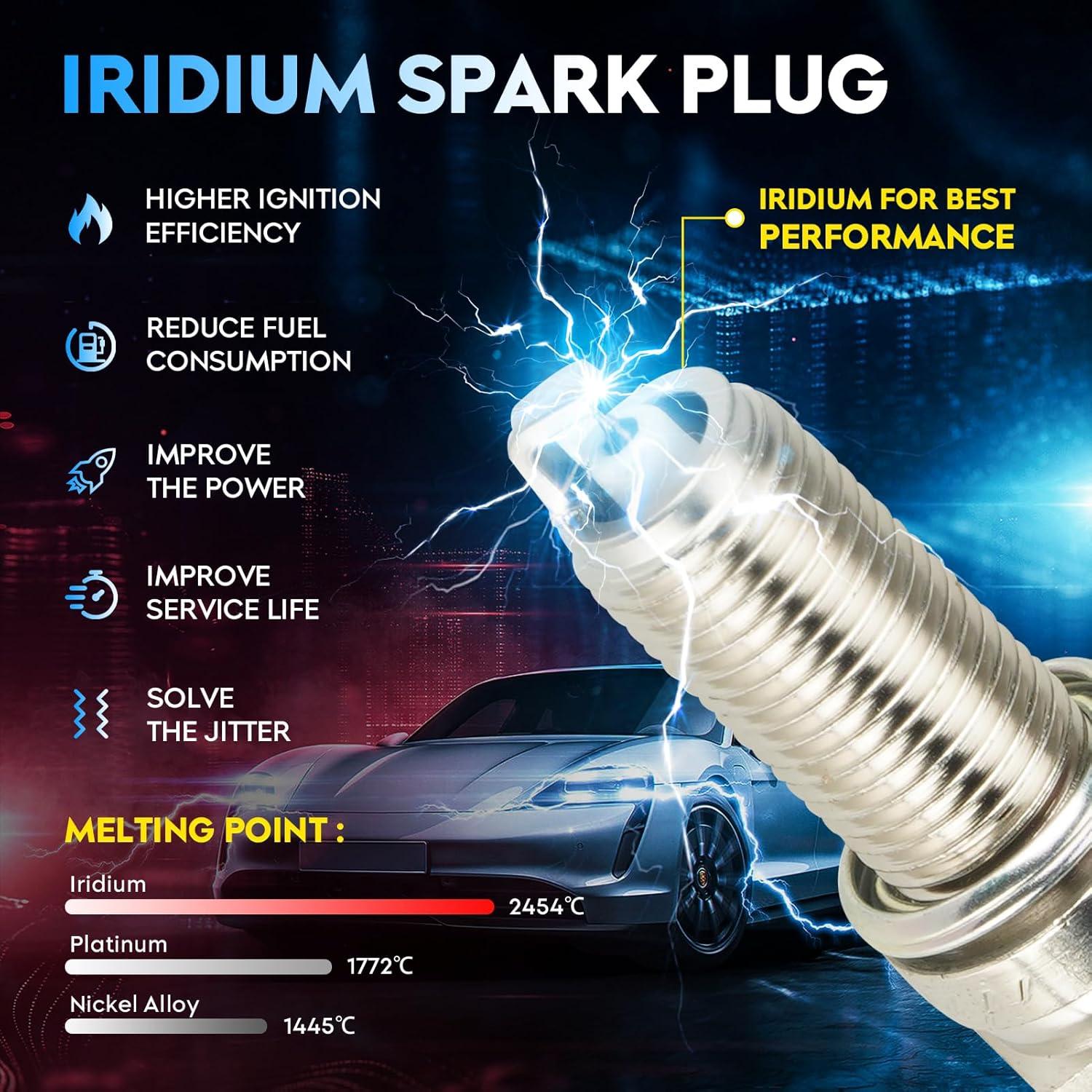 Paquete de 8 bobinas de encendido y bujías Aeagle para Ford