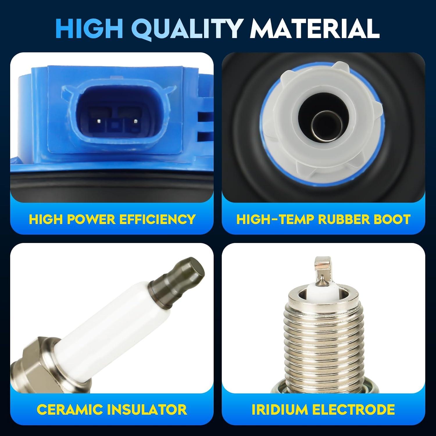 Paquete de 8 bobinas de encendido y bujías Aeagle para Ford