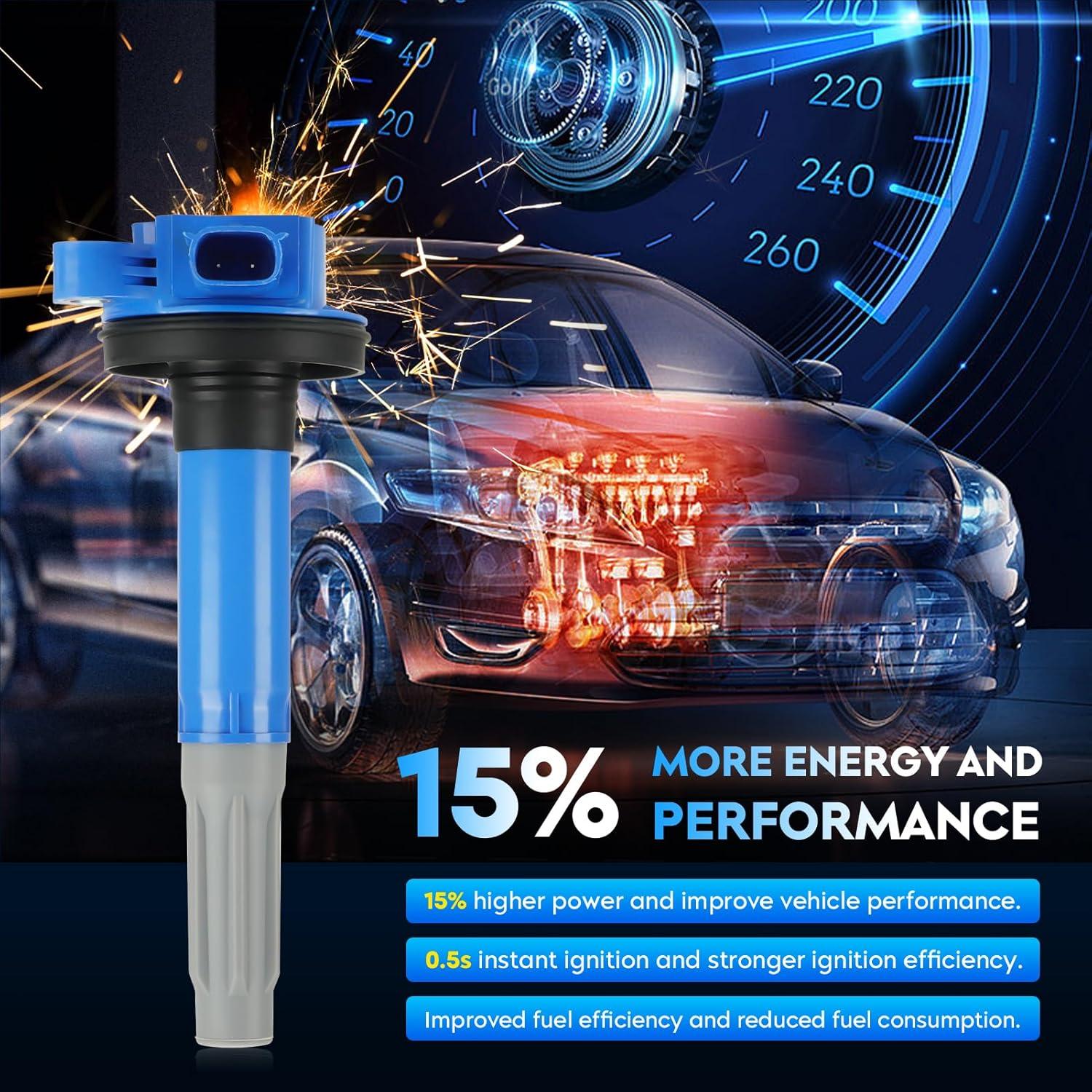 Paquete de 8 bobinas de encendido y bujías Aeagle para Ford