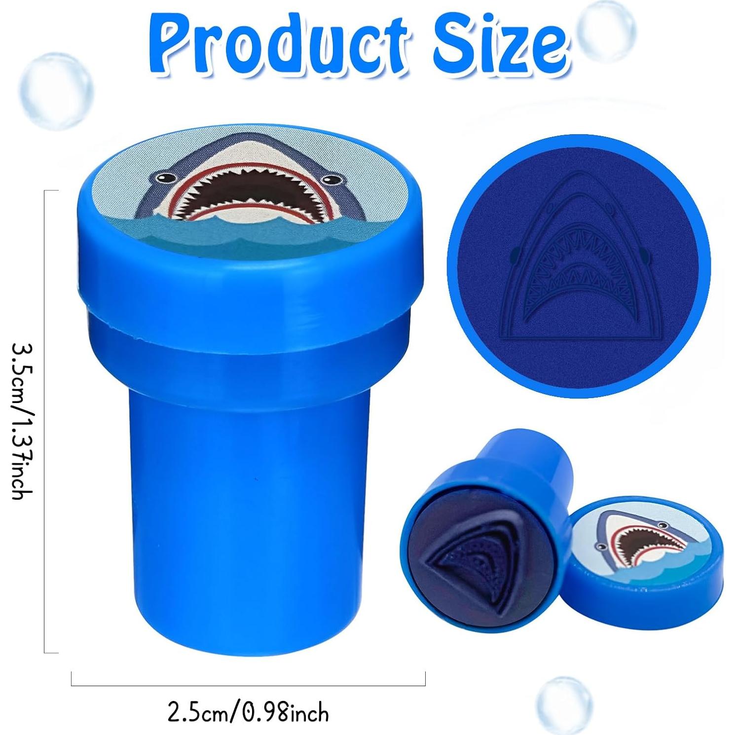 Sellos de Fiesta de Tiburón Cinrobiye 24 Pcs Pre-Inkados