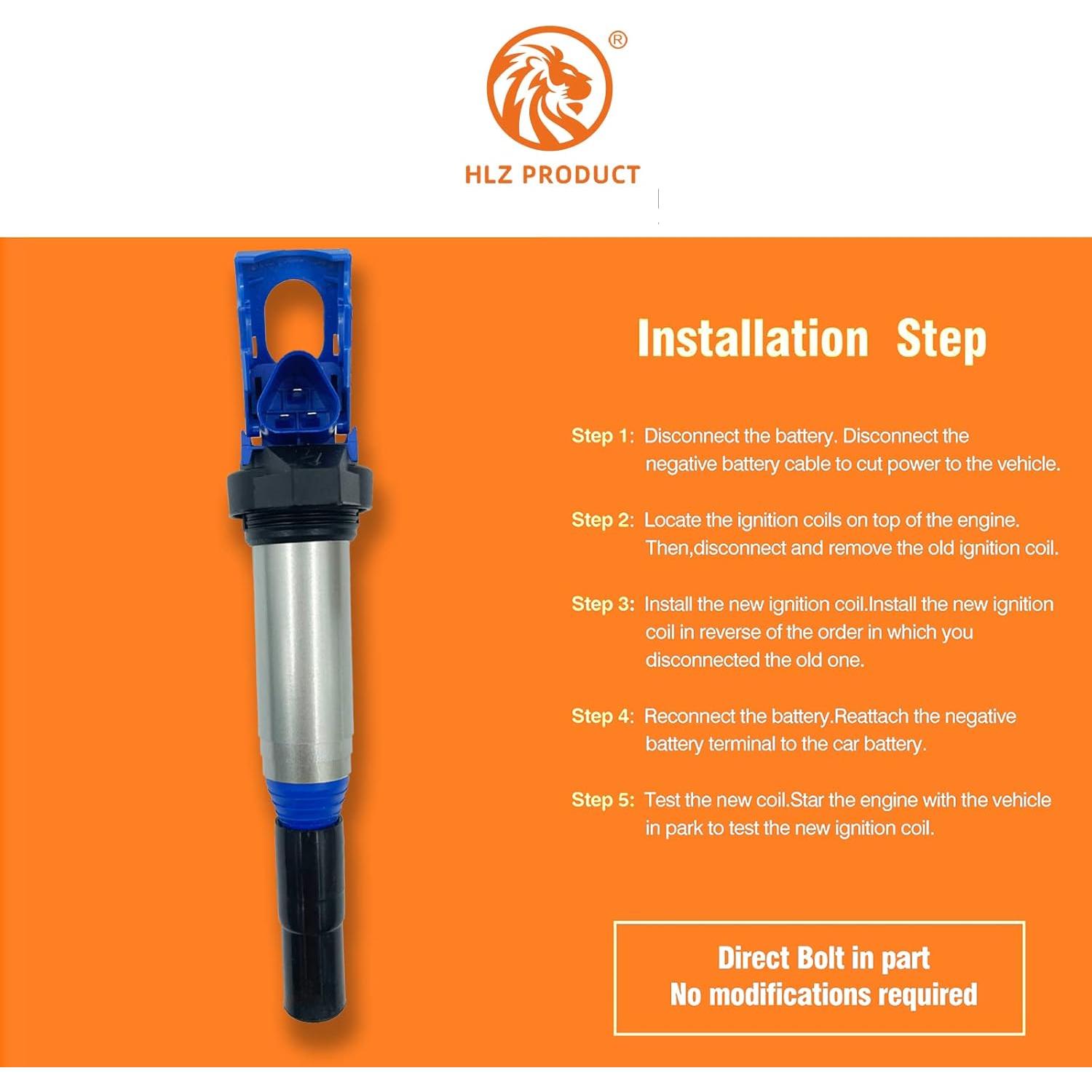 Bobina de Encendido HLZ PRODUCT UF667 Compatible BMW