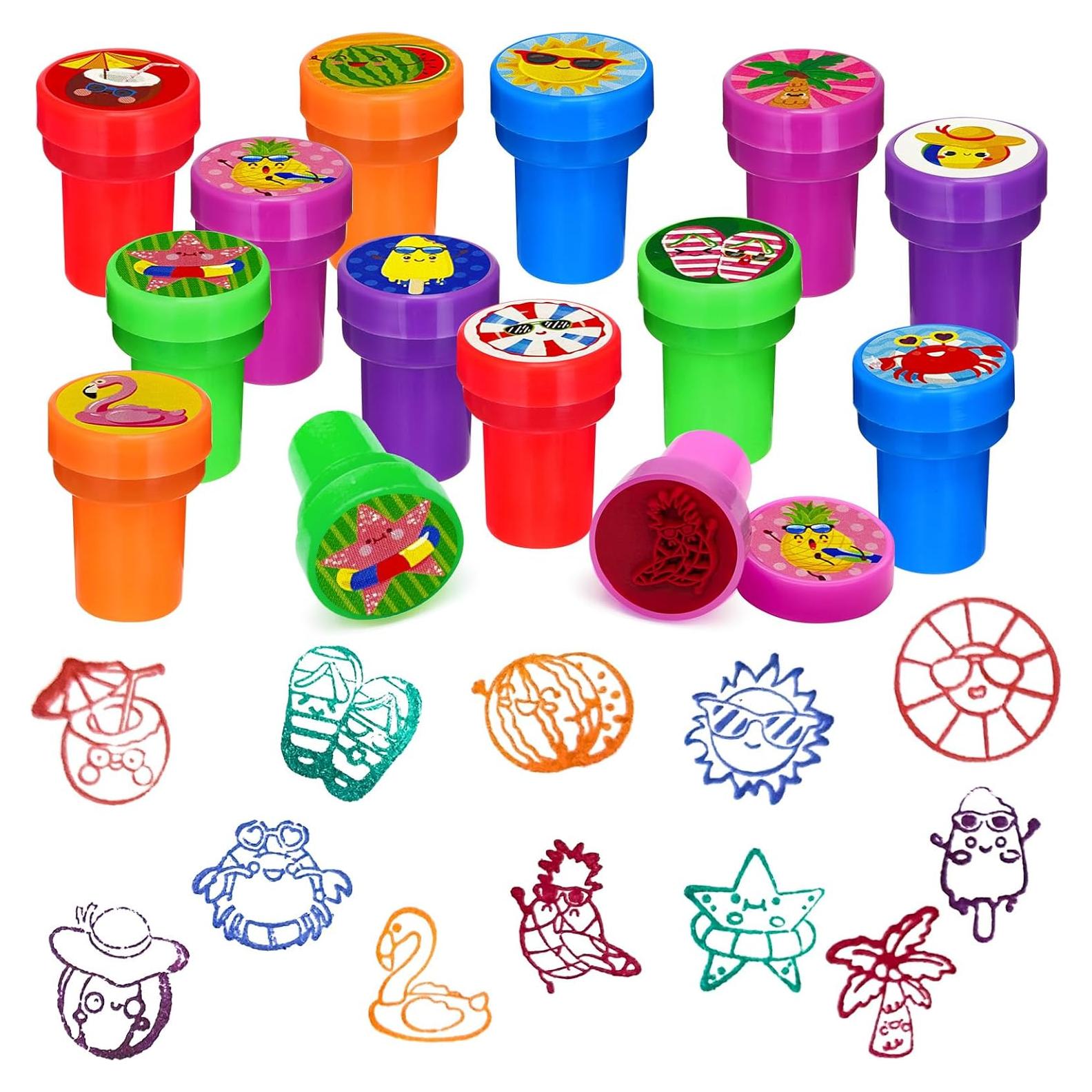 Sellos de Fiesta de Playa Cinrobiye 24 Piezas Tropicales