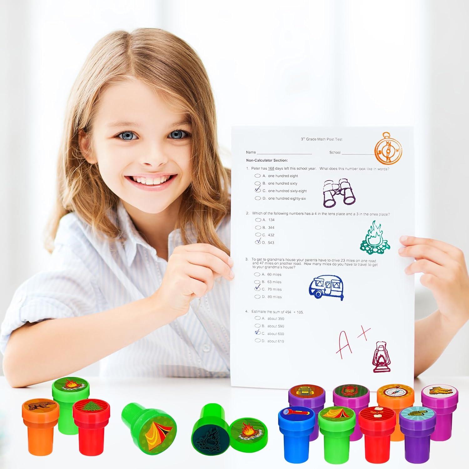 Sellos de Camping Cinrobiye 24 Pcs para Niños y Niñas