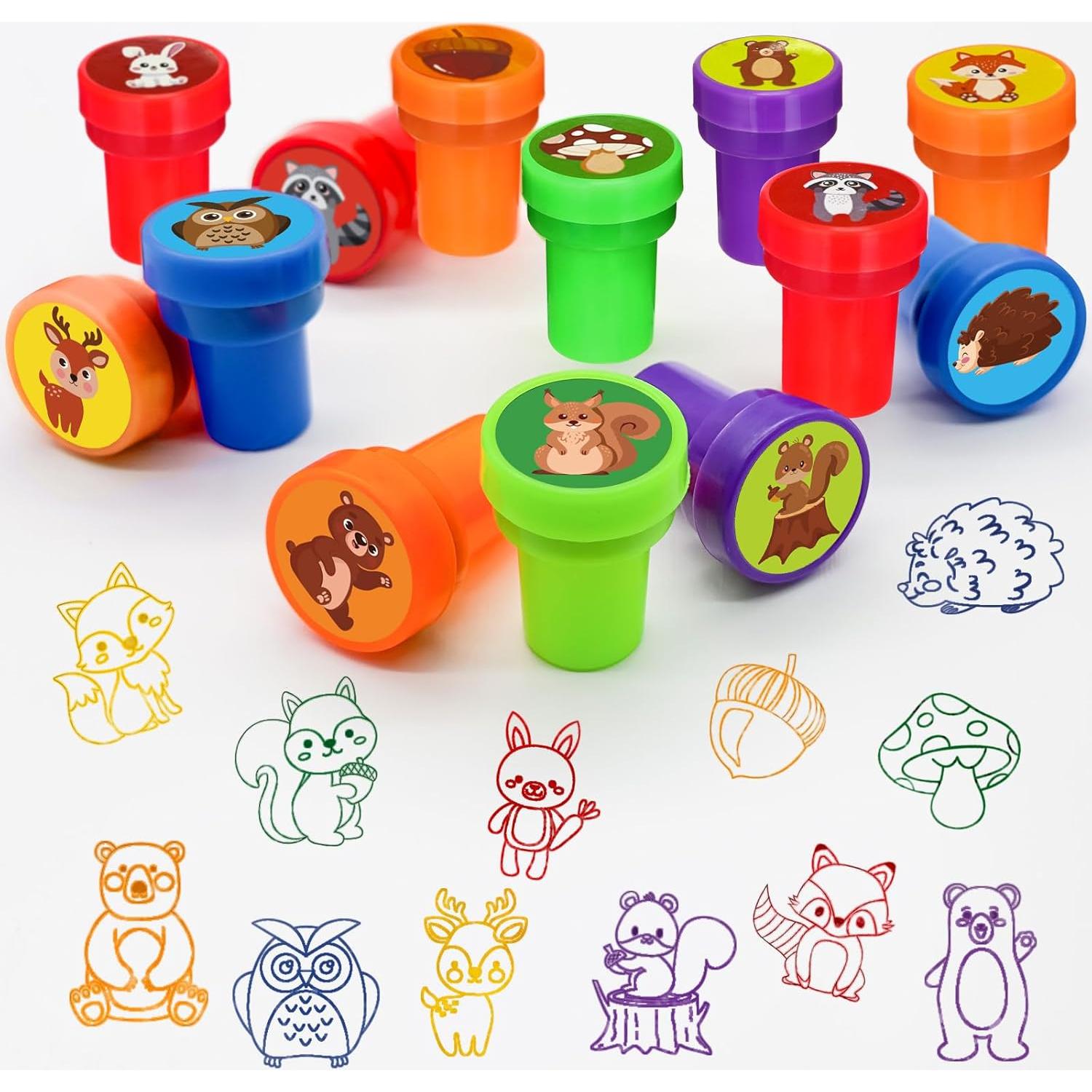 Sellos de Fiesta Cinrobiye 24 PCS Animales del Bosque
