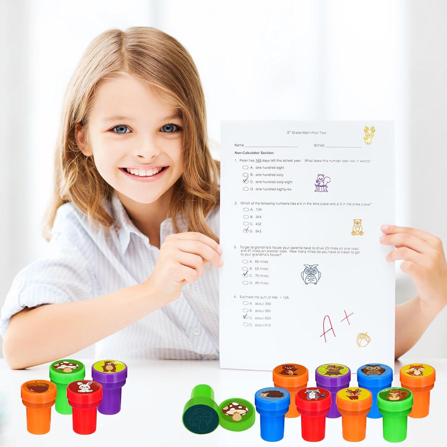 Sellos de Fiesta Cinrobiye 24 PCS Animales del Bosque