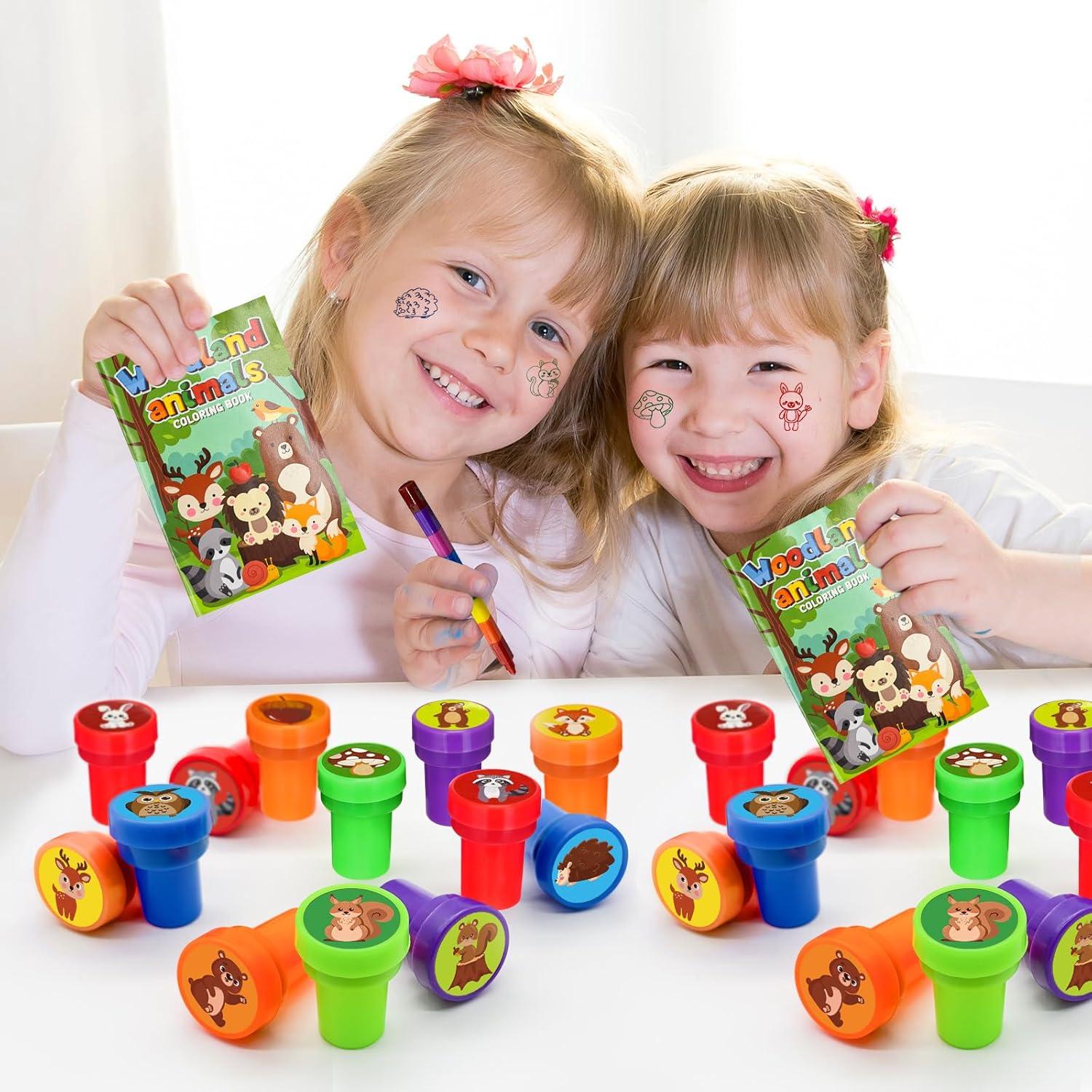 Sellos de Fiesta Cinrobiye 24 PCS Animales del Bosque