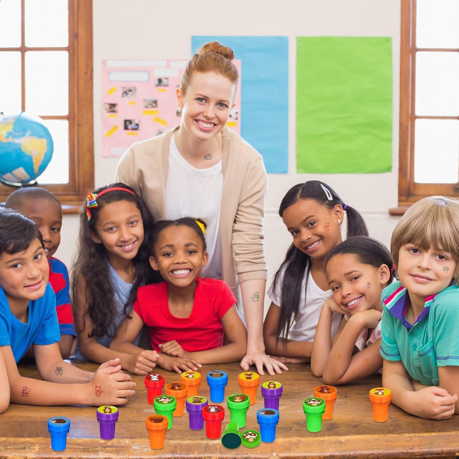 Sellos de Fiesta Cinrobiye 24 PCS Animales del Bosque