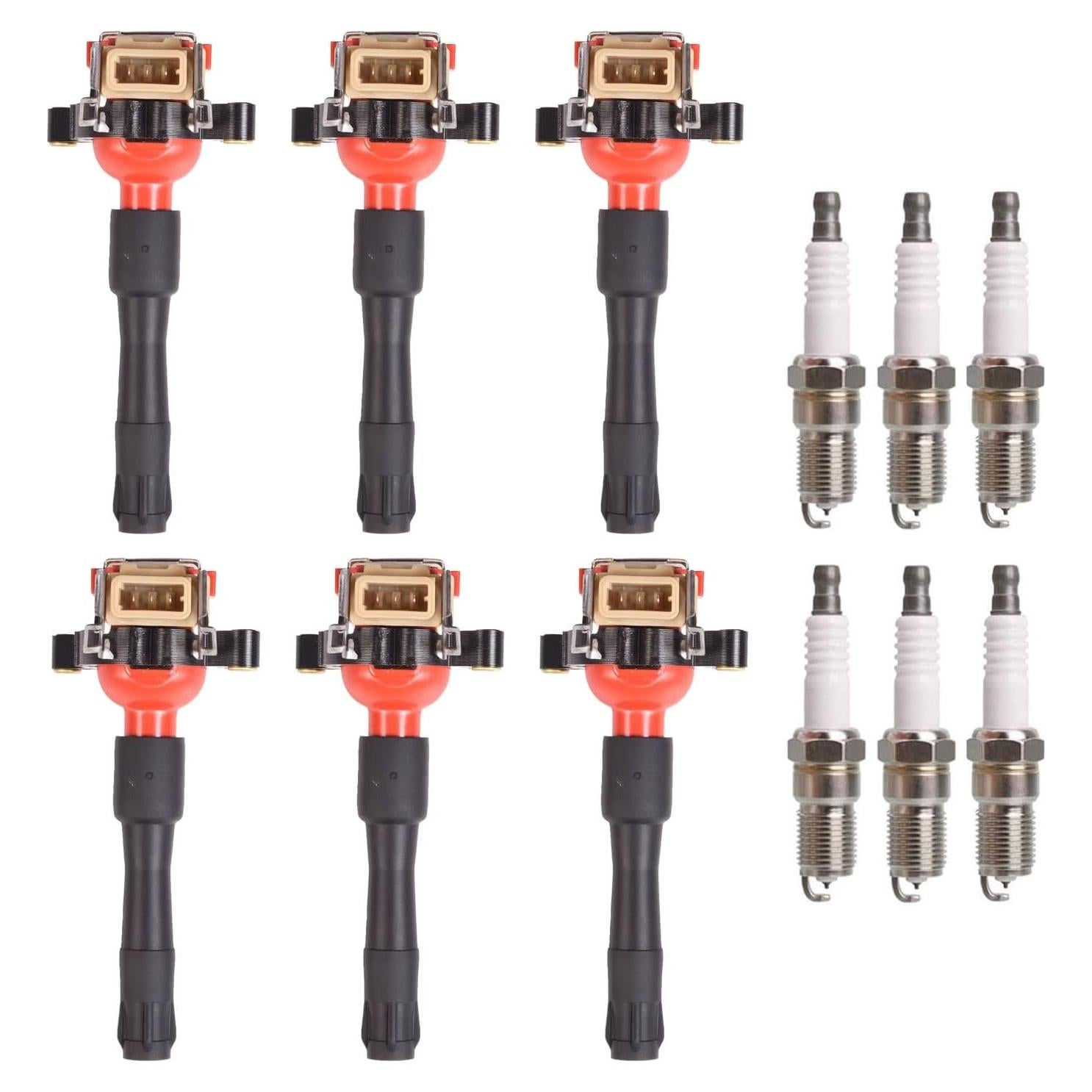 ENA Juego de 6 Bobinas de Encendido y Bujías para BMW