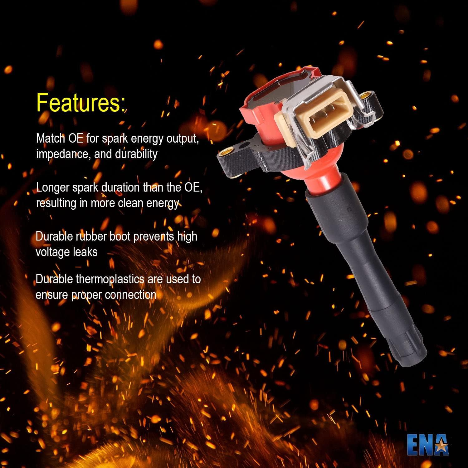 ENA Juego de 6 Bobinas de Encendido y Bujías para BMW