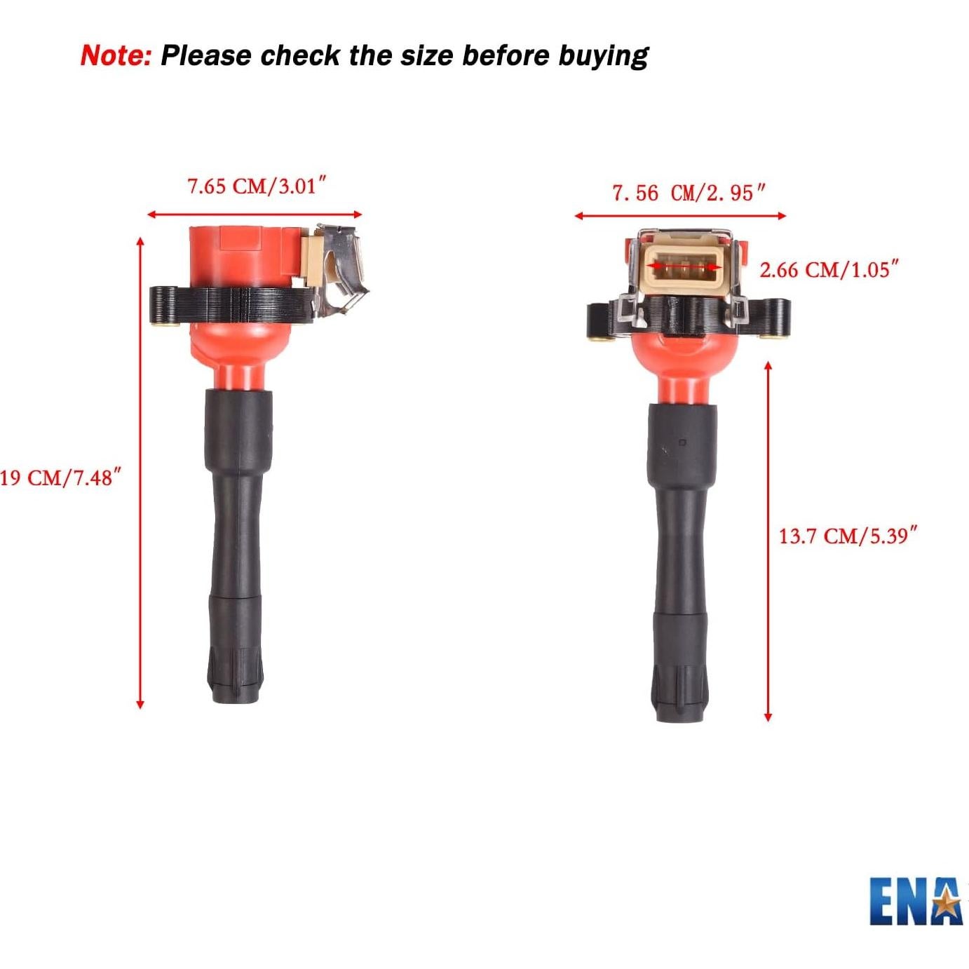 ENA Juego de 6 Bobinas de Encendido y Bujías para BMW
