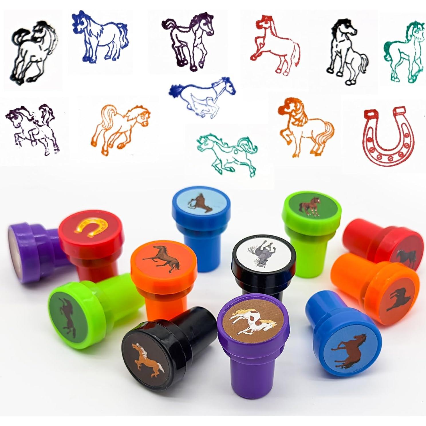 Sellos de Caballo Cinrobiye 24 Pcs para Fiestas y Manualidades