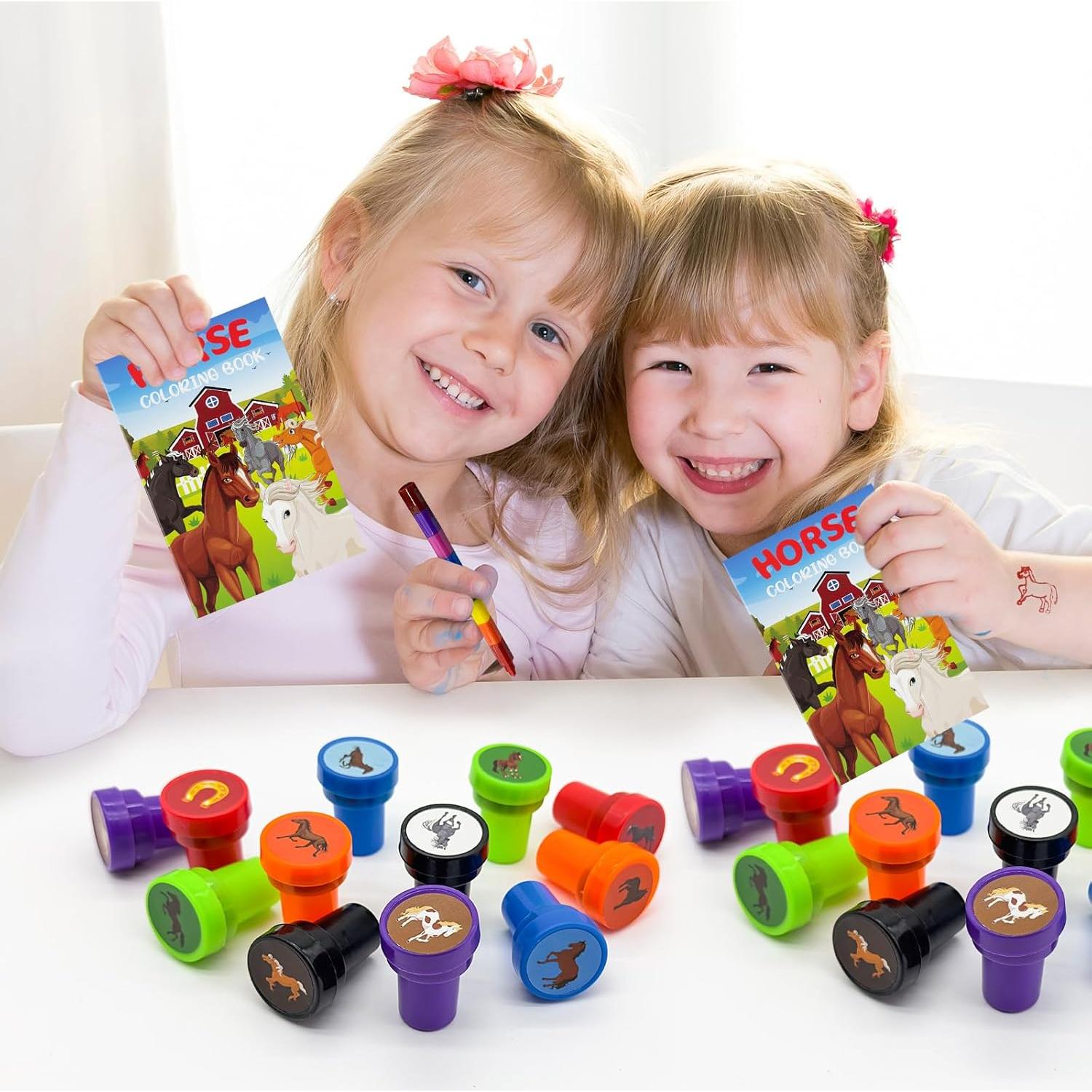 Sellos de Caballo Cinrobiye 24 Pcs para Fiestas y Manualidades