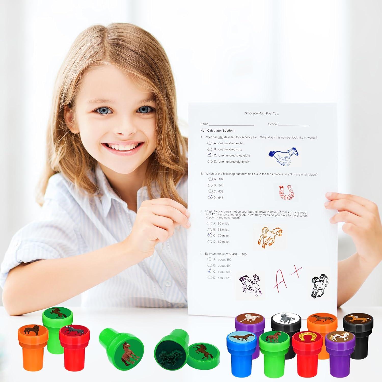 Sellos de Caballo Cinrobiye 24 Pcs para Fiestas y Manualidades