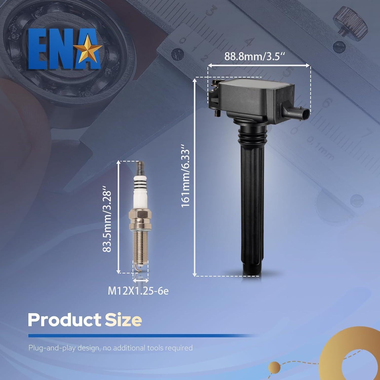 ENA Conjunto 6 Bobinas de Encendido y Bujías Iridio 3.6L V6