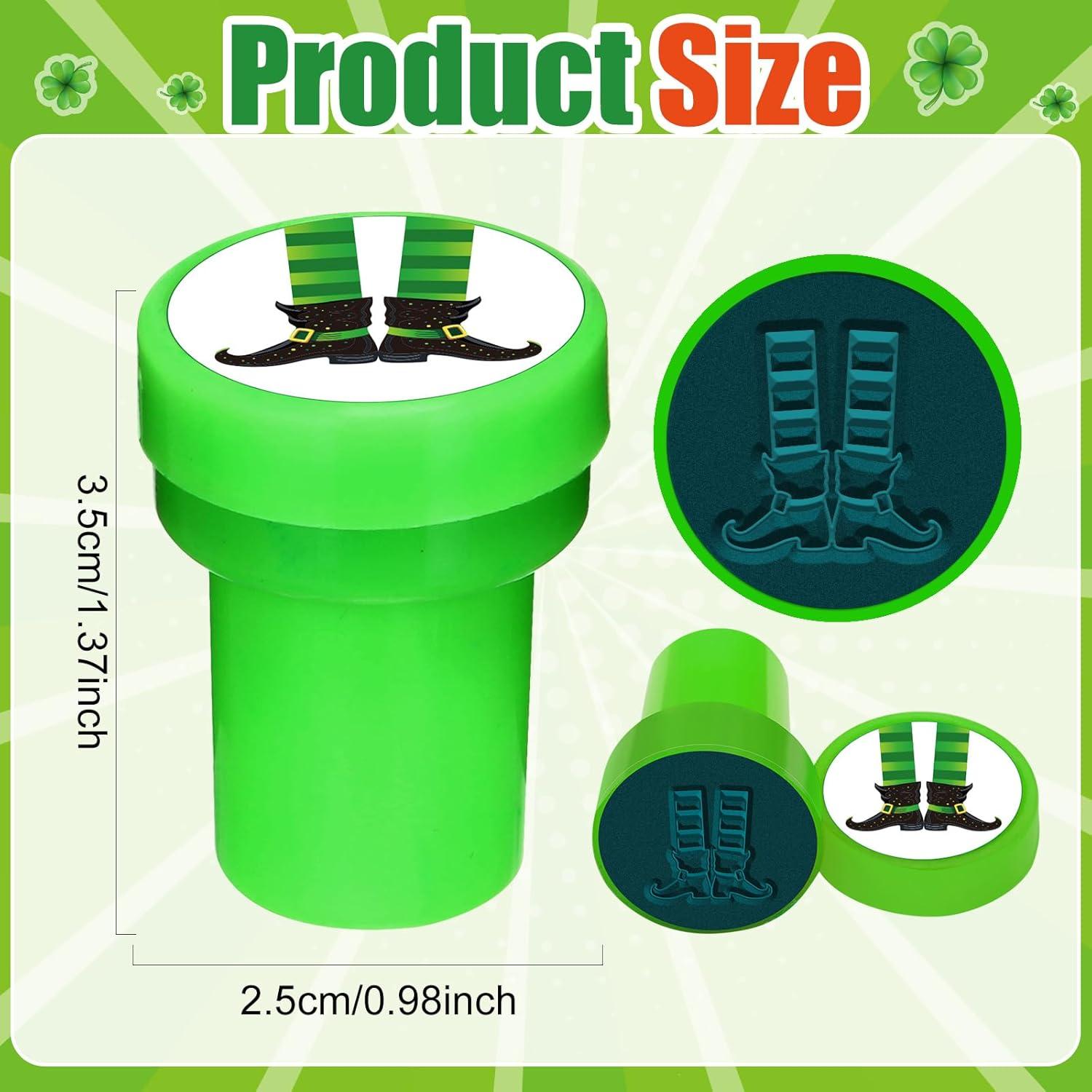 24 Sellos Fiesta San Patricio Cinrobiye 3,81 cm Verde