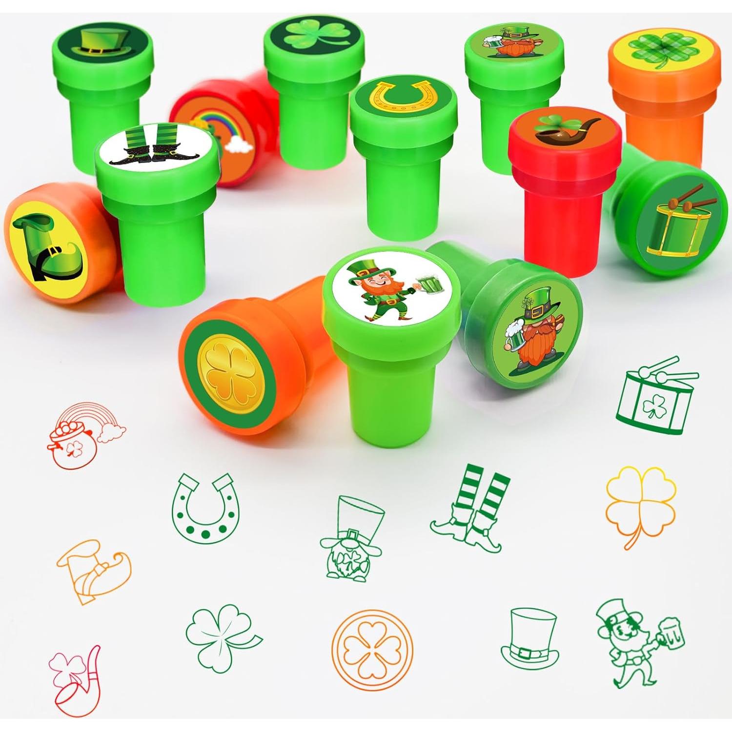 24 Sellos Fiesta San Patricio Cinrobiye 3,81 cm Verde