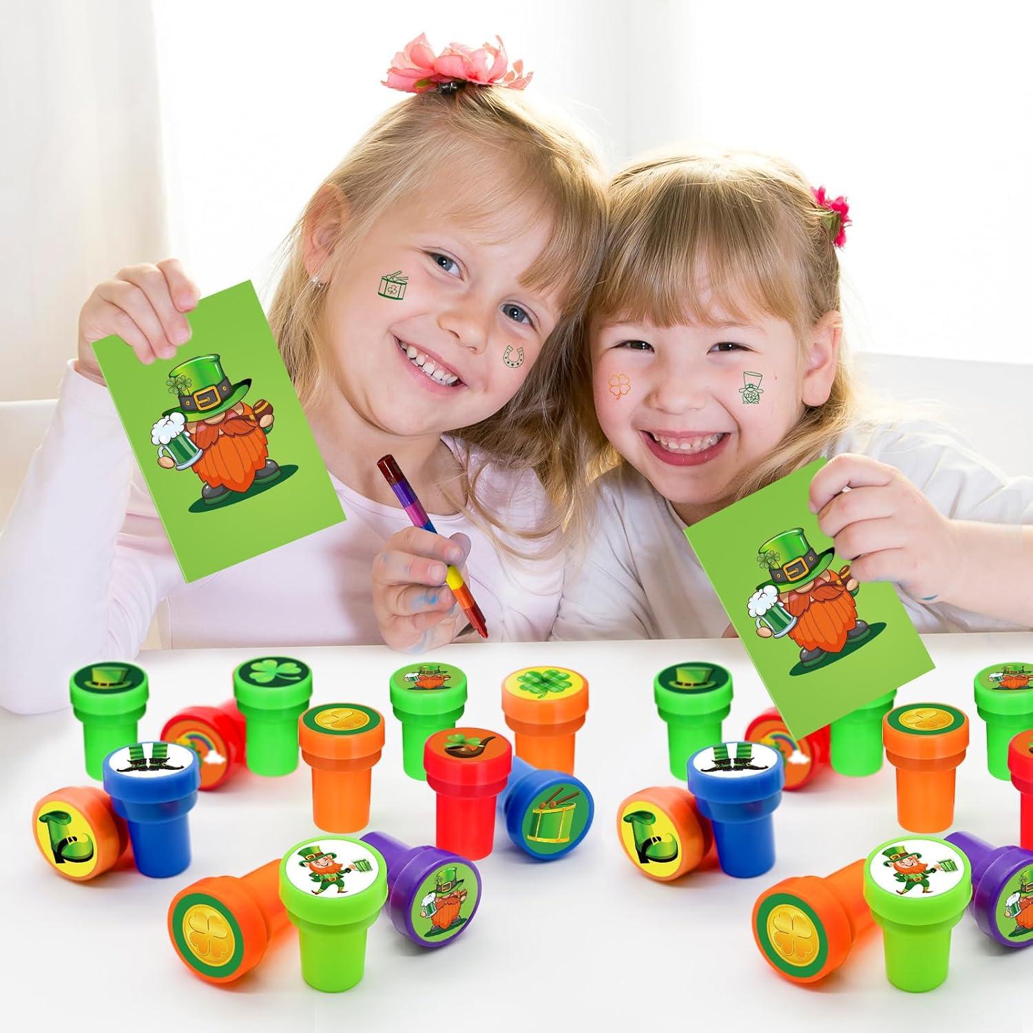 24 Sellos Fiesta San Patricio Cinrobiye 3,81 cm Verde