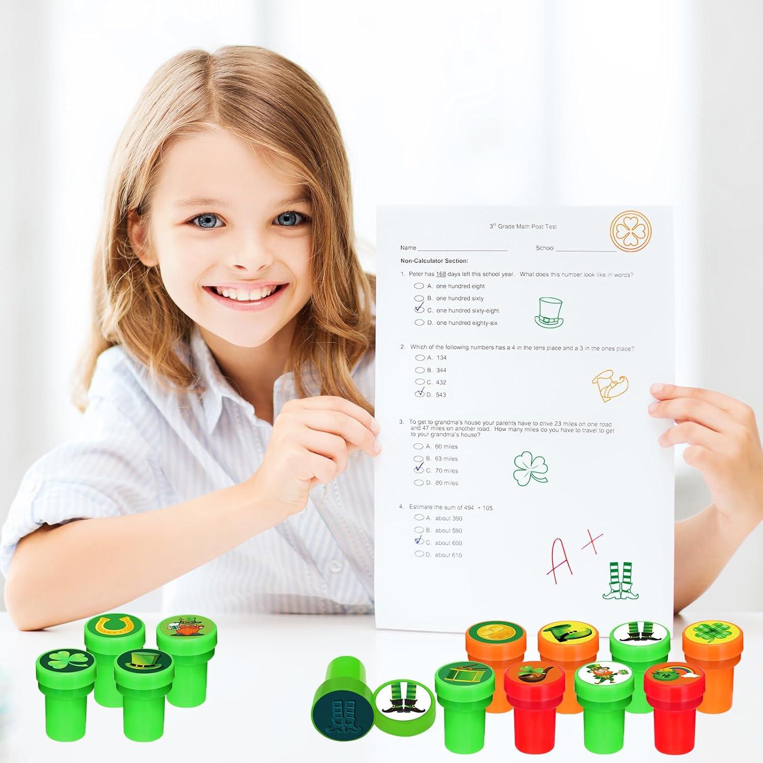 24 Sellos Fiesta San Patricio Cinrobiye 3,81 cm Verde